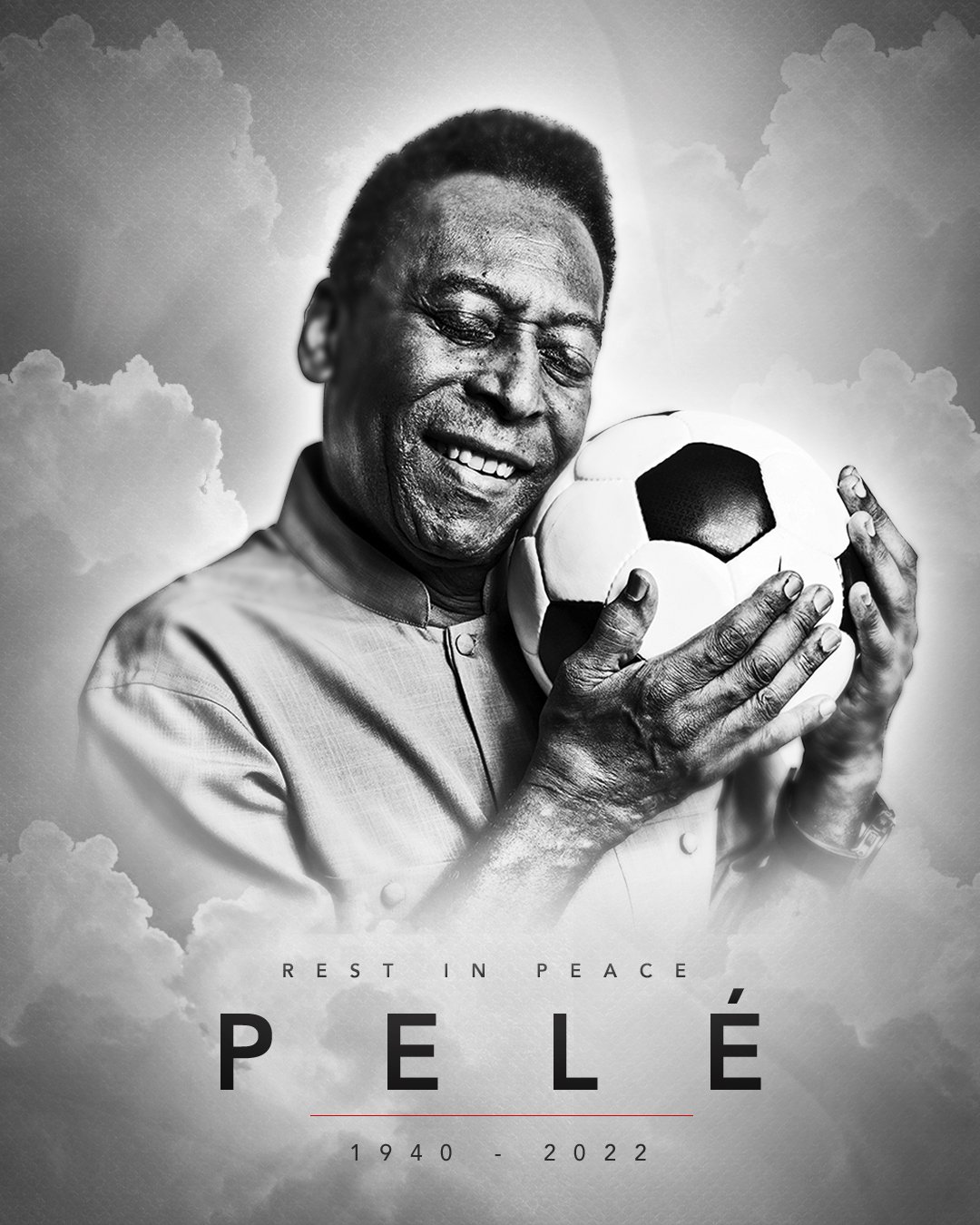 Lexica - Footballer Pele wearing brazil team jersey playing on a football  with one foot, backdrop of dawn, saturn in the background, illustration,  co...