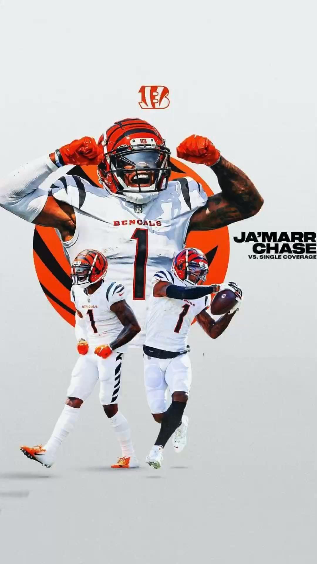 Ja'marr chase. Nfl football wallpaper, Bengals football, Nfl football picture