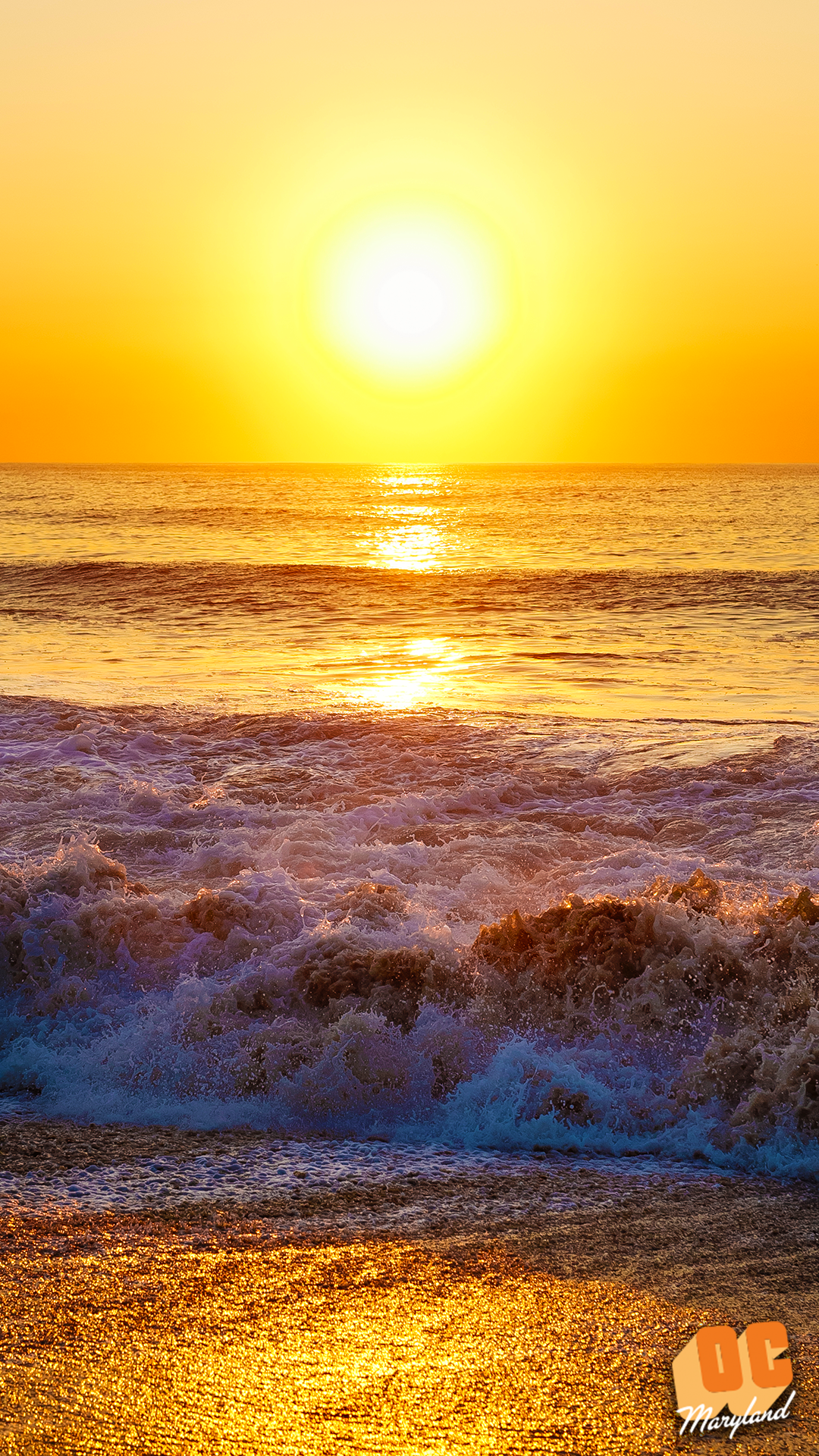 Ocean City Beach Sunrise. Ocean city beach, Beautiful landscapes, Sunrise