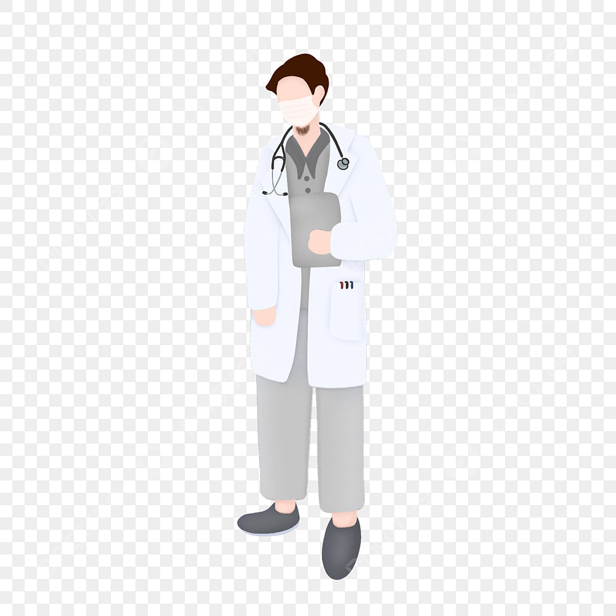 Male Doctor Muslim Wearing A Mask, Virus, Covid, Community Helpers PNG Transparent Clipart Image and PSD File for Free Download