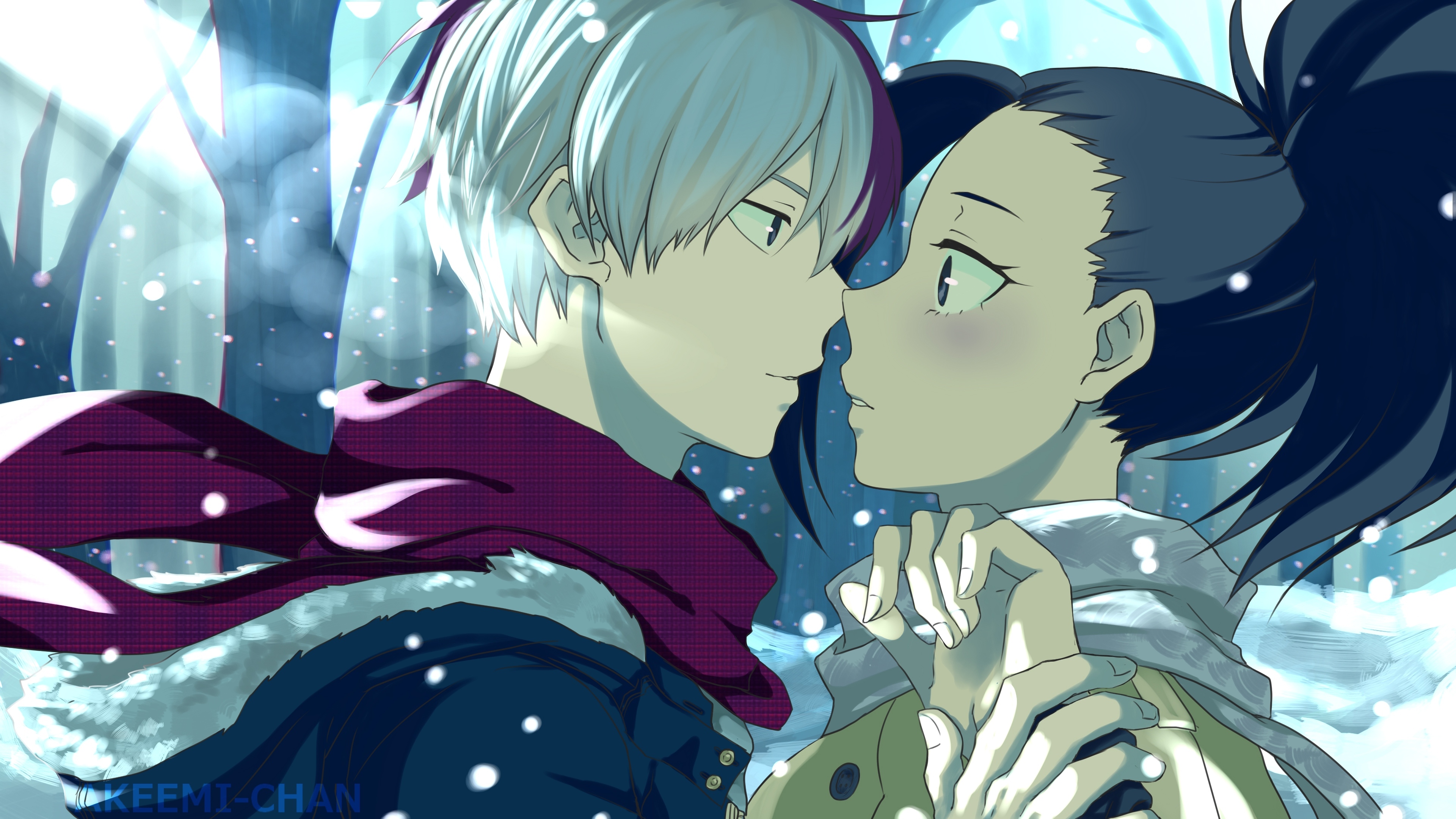 Shoto Todoroki, Momo Yaoyorozu, My Hero Academia, 4K Gallery HD Wallpaper