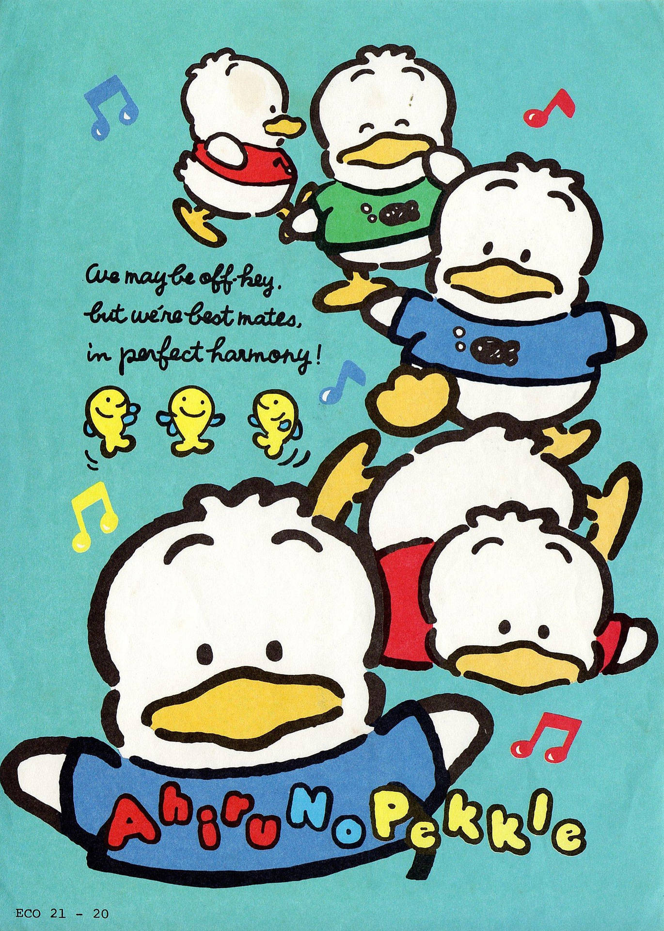 Download Sanrio Duck Character Ahiru No Pekkle Wallpaper