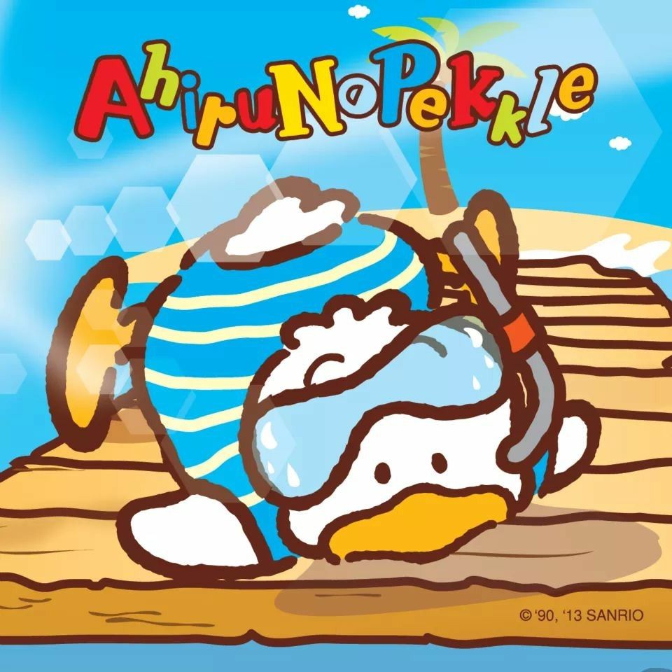 Pekkle. Sanrio, Hello kitty, Duck wallpaper