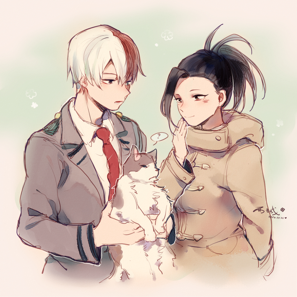 momo and shoto no Hero Academia Fan Art
