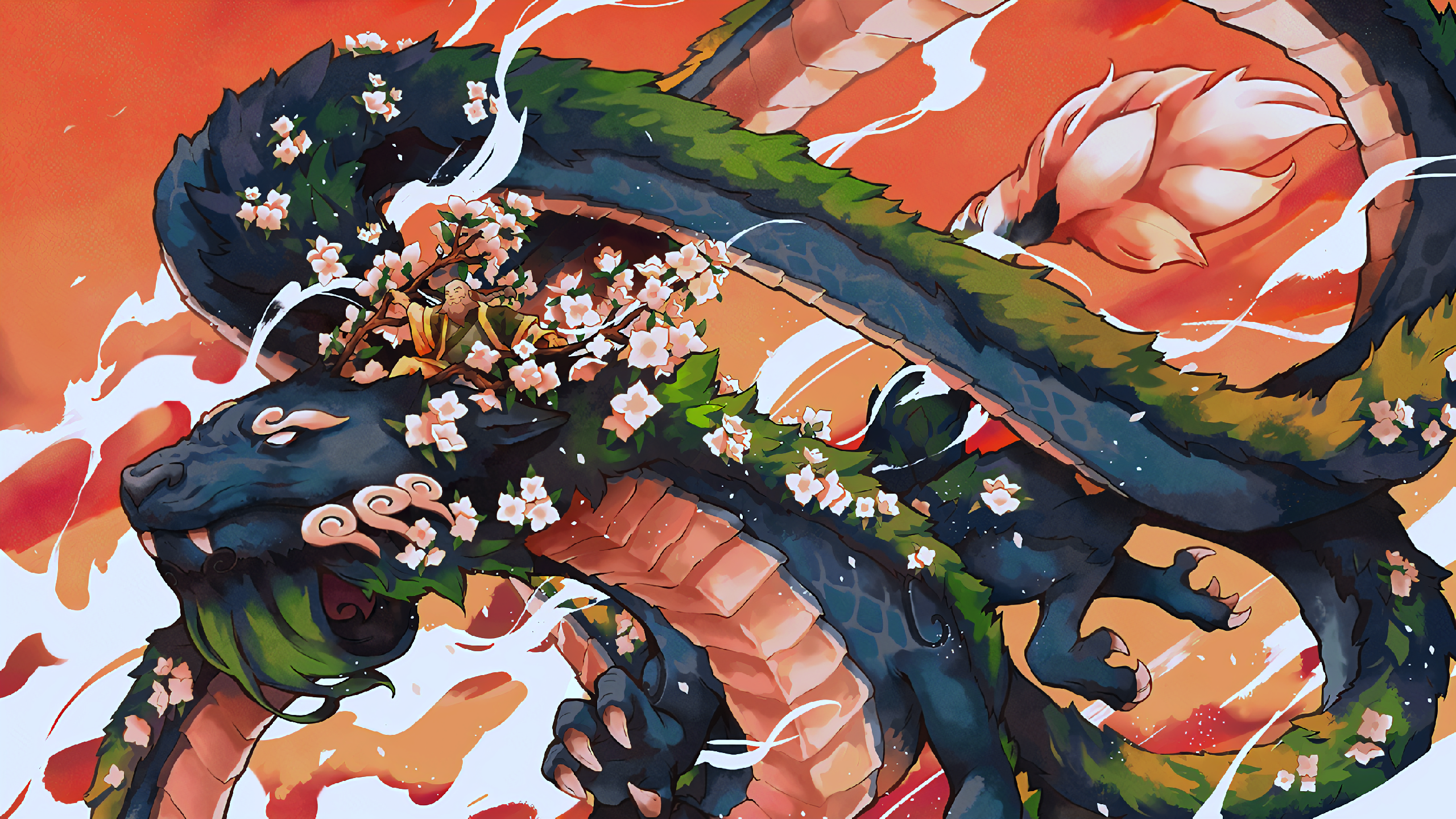 Iroh and the Jasmine Dragon [2560x1440]