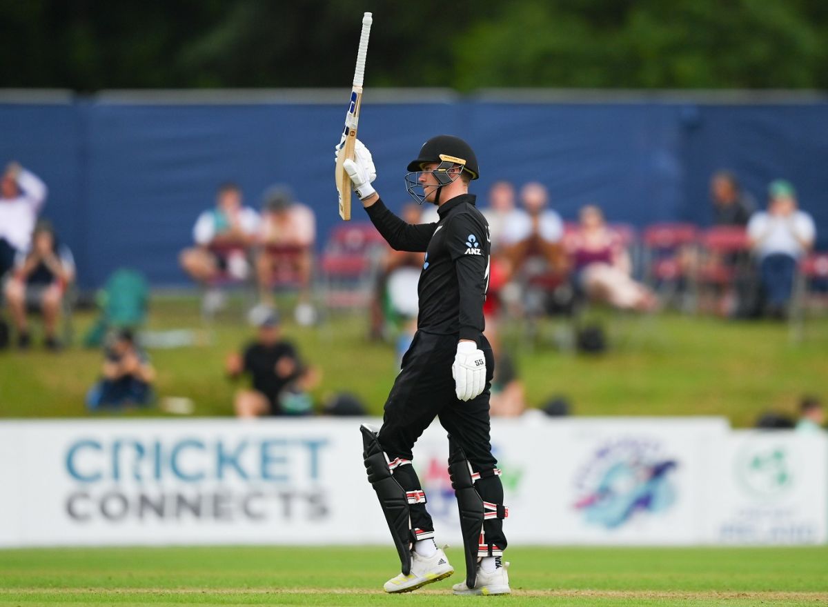 Finn Allen scored his maiden ODI fifty in his second match