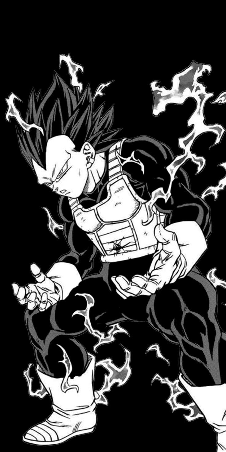 Vegeta New Form B W. Dibujos, Fondo De Pantalla De Anime, Dragones