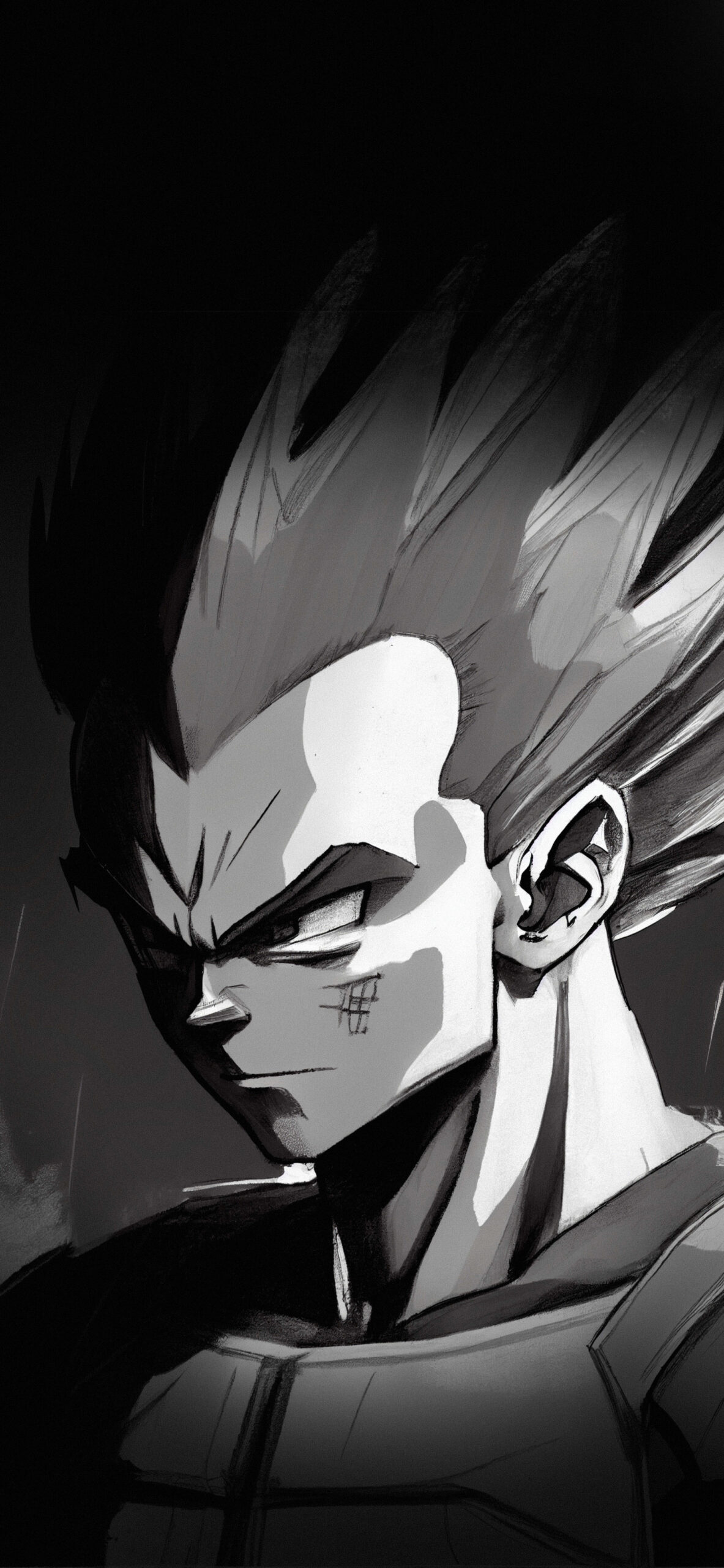 Vegeta Black And White Wallpapers - Wallpaper Cave