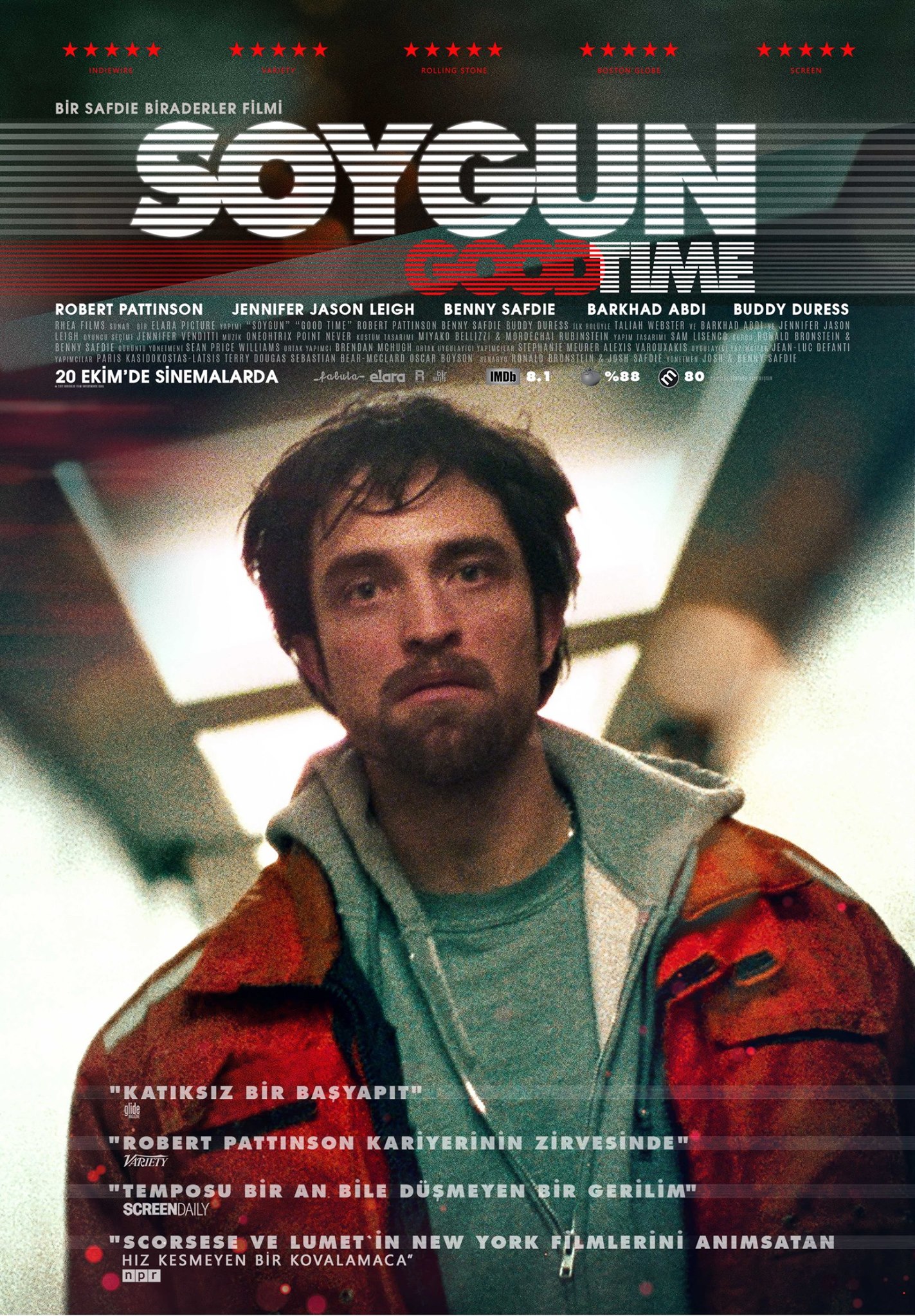 Robert Pattinson Australia Blog Archive Fabula Films (Turkey) Shares New HQ Theatrical Poster for #GoodTime