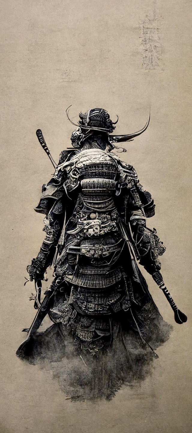 Ink Samurai Wallpaper