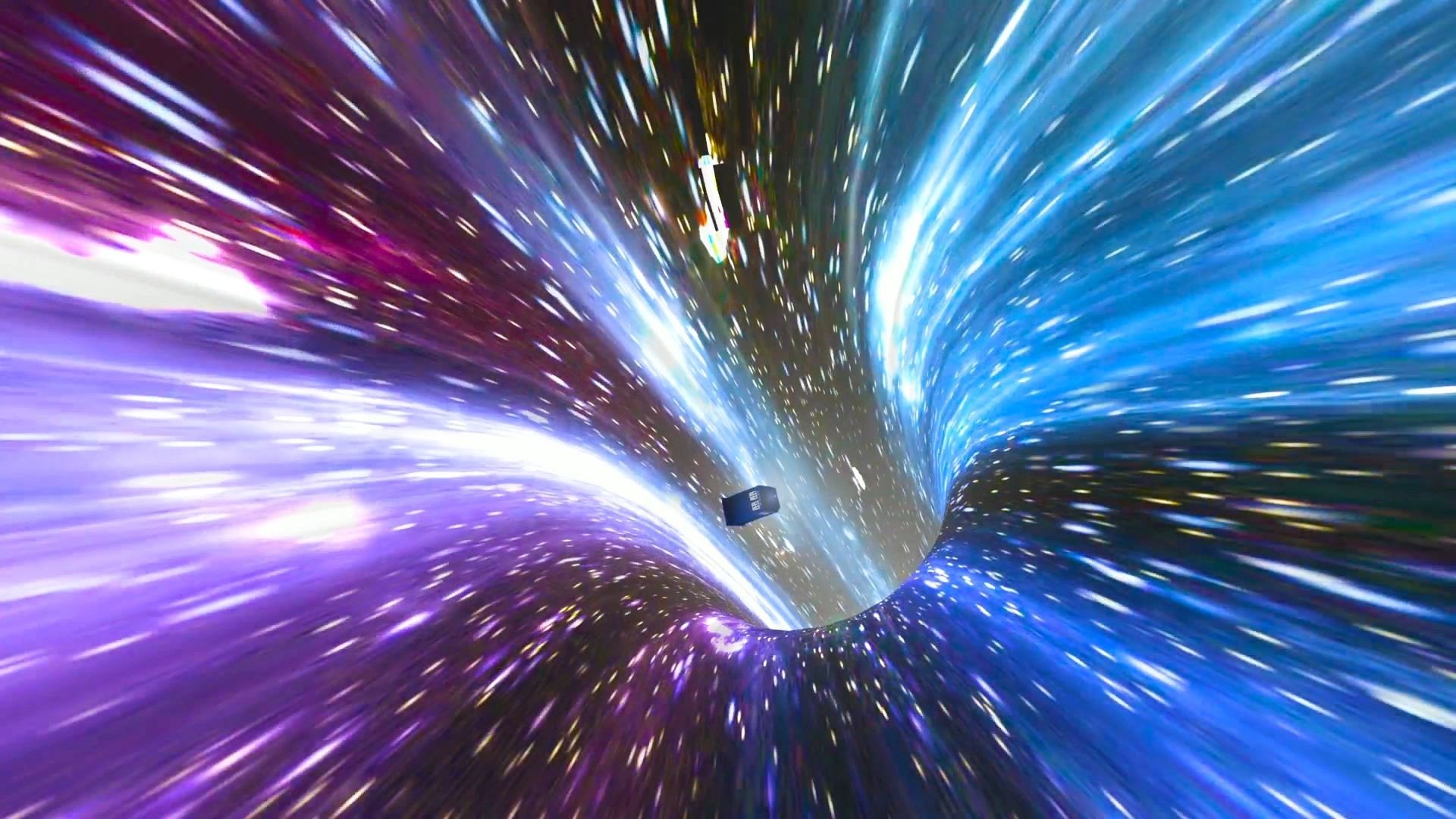 TARDIS Flying Through Time Vortex