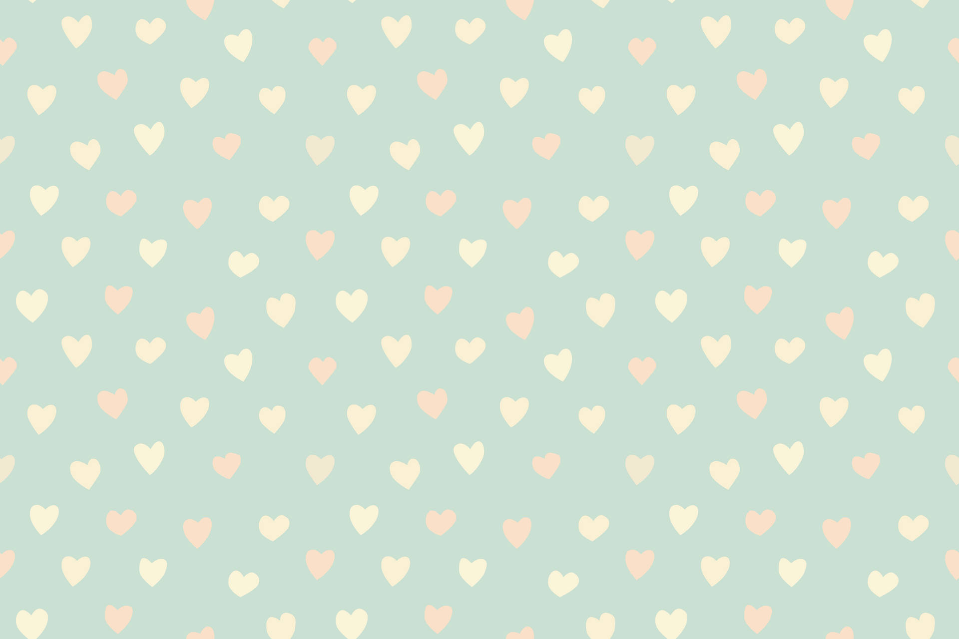 Download Heart Pattern Pastel Aesthetic Tumblr Laptop Wallpaper