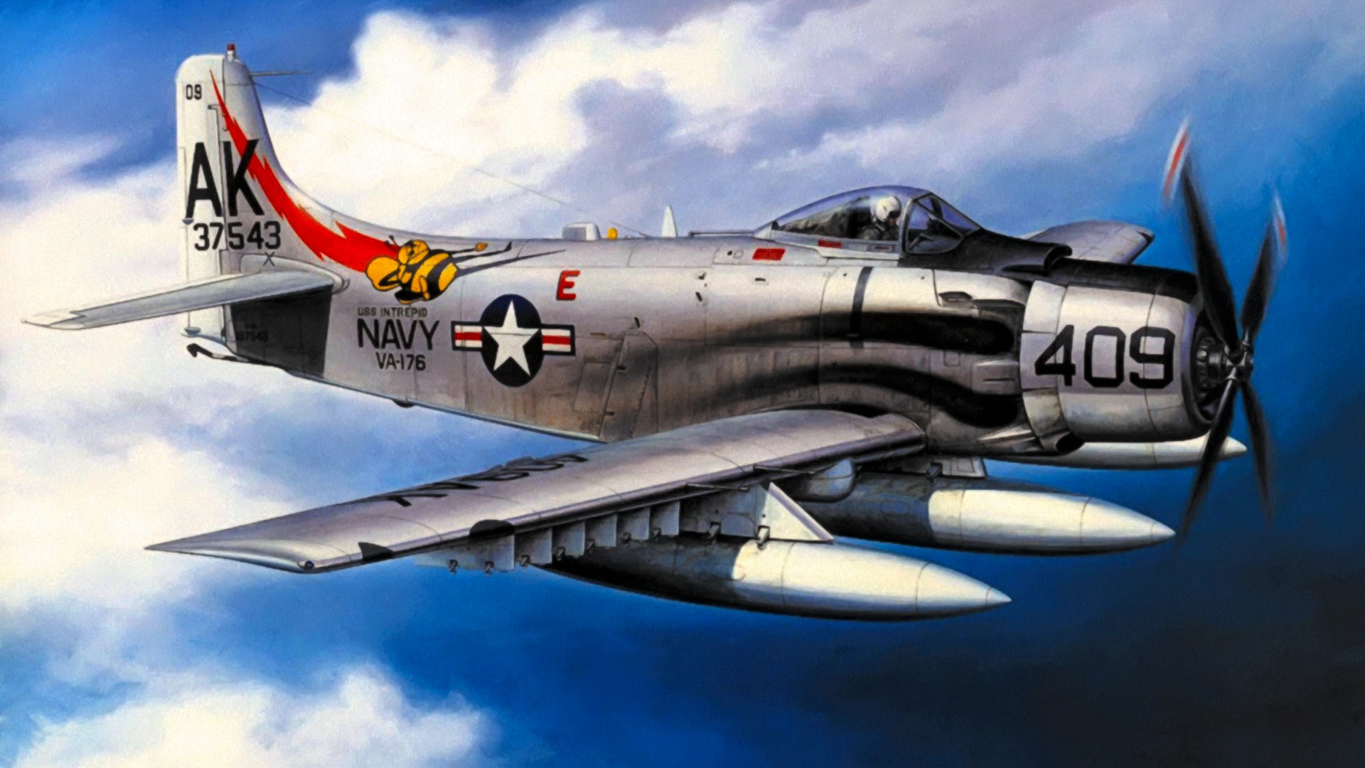 Douglas A 1 Skyraider HD Wallpaper