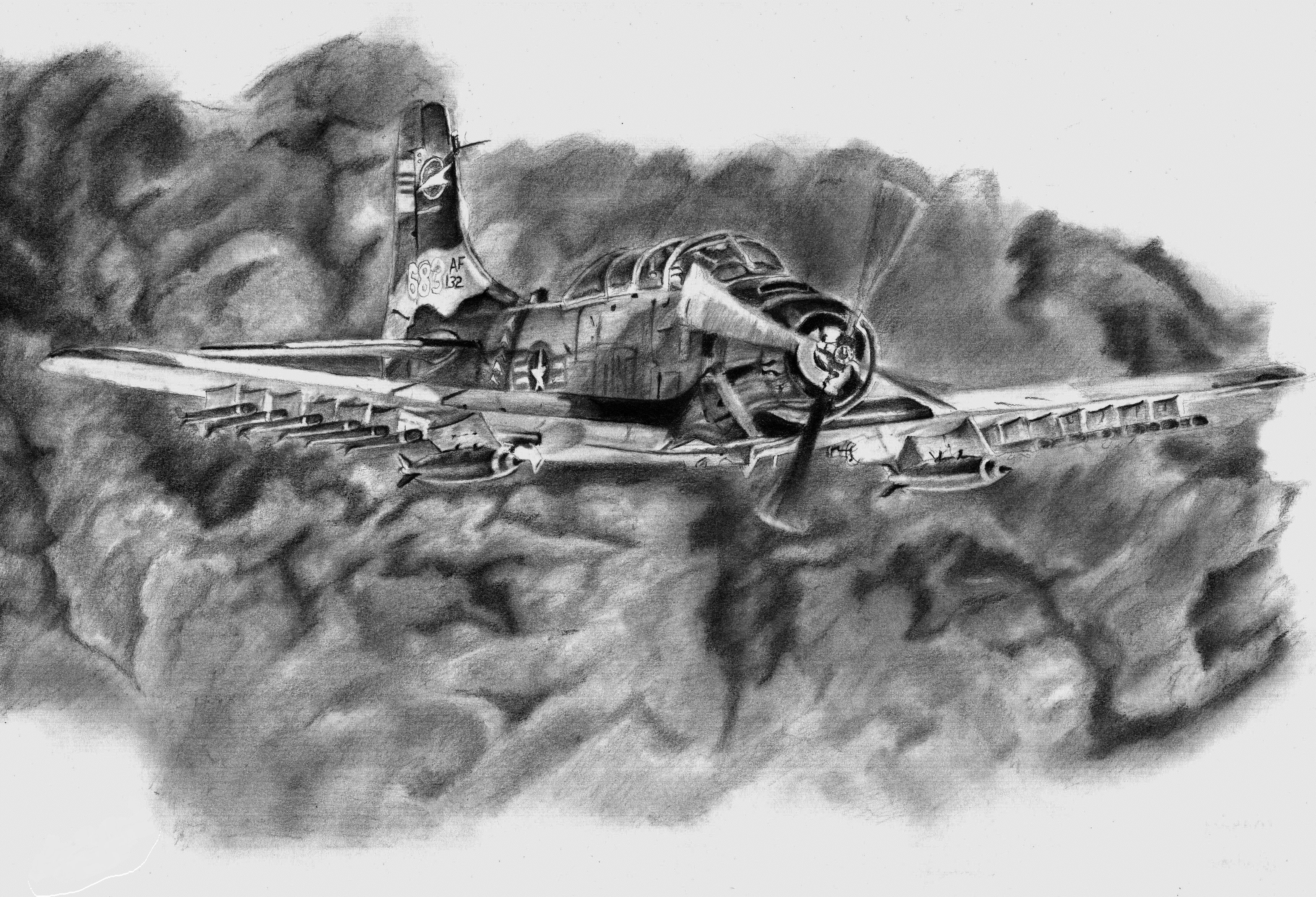 Full HD Douglas A 1 Skyraider Wallpaper