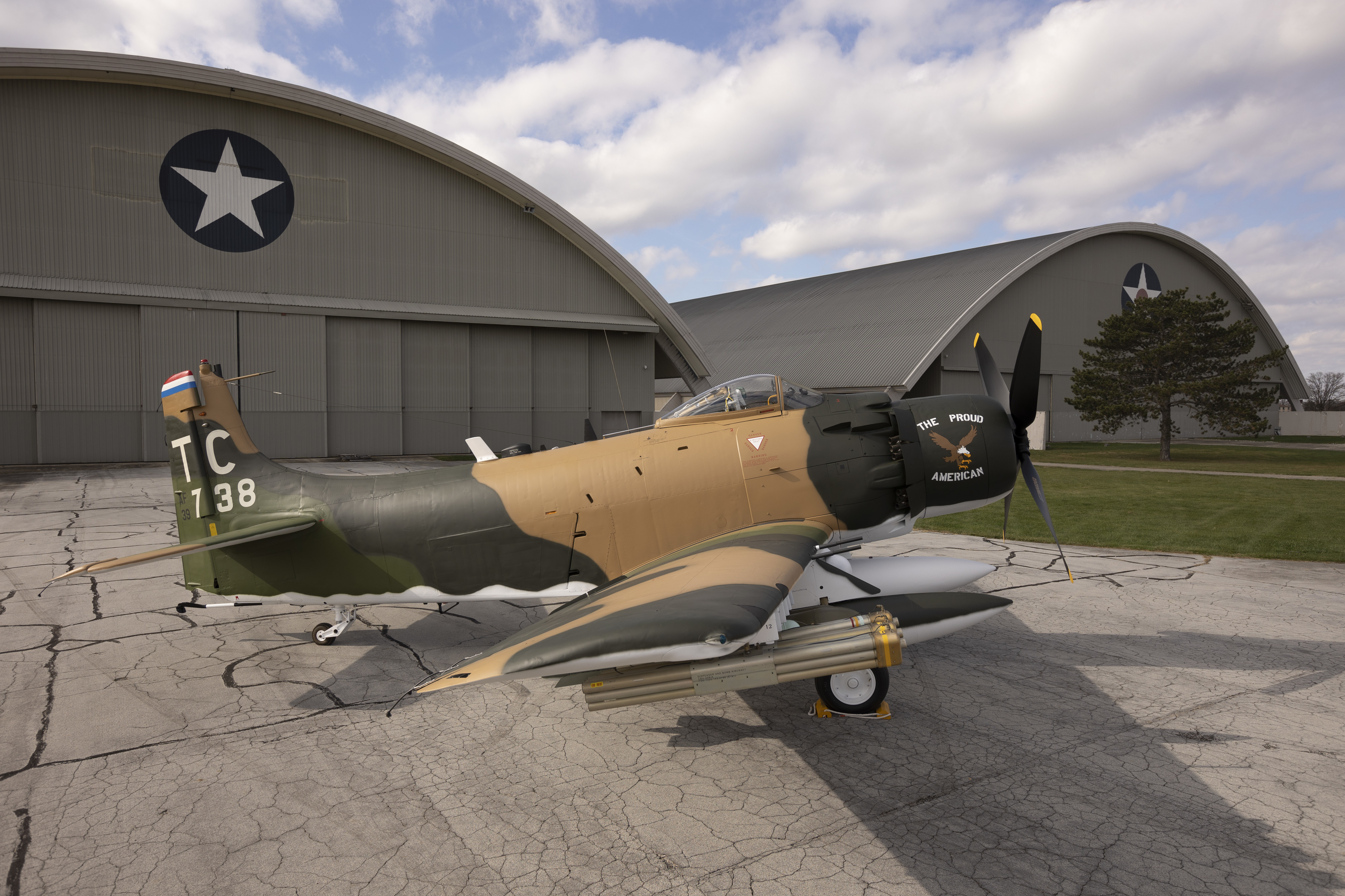 Douglas A 1H Skyraider The Proud American > National Museum Of The United States Air Force™ > Display