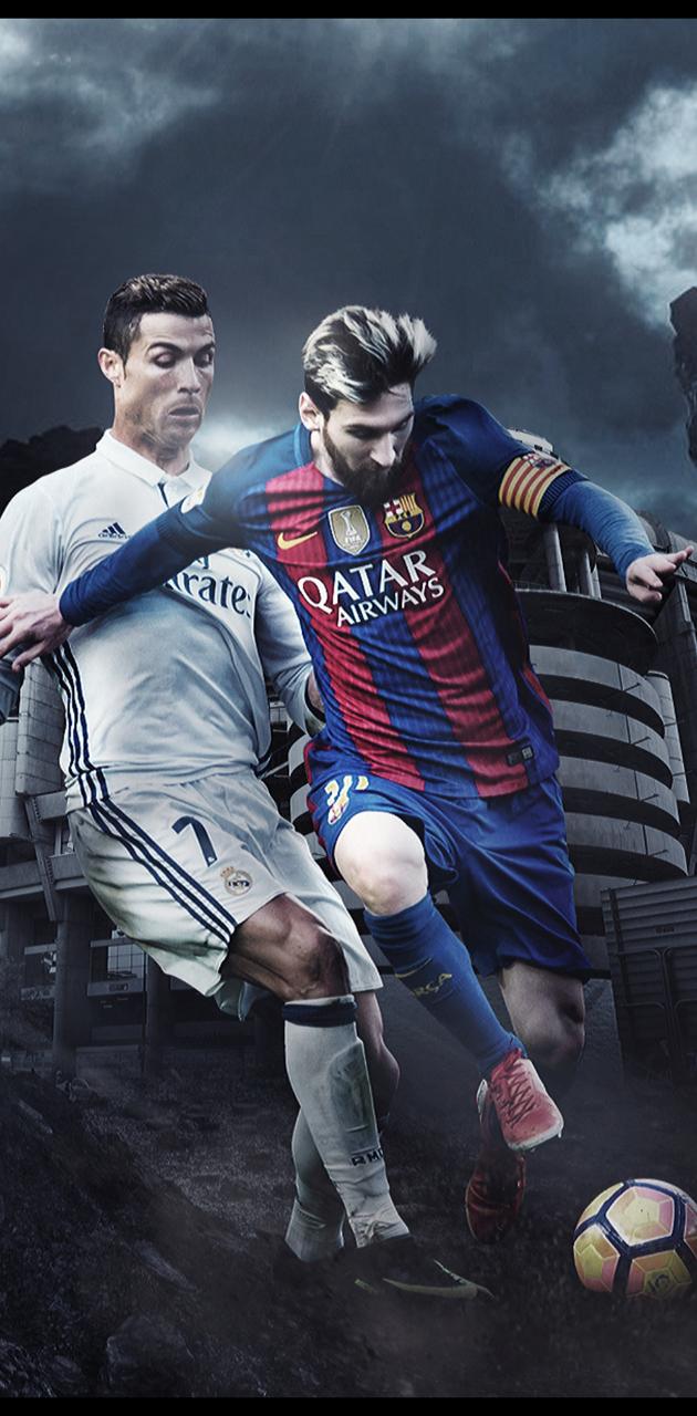 Messi and ronaldo wallpaper