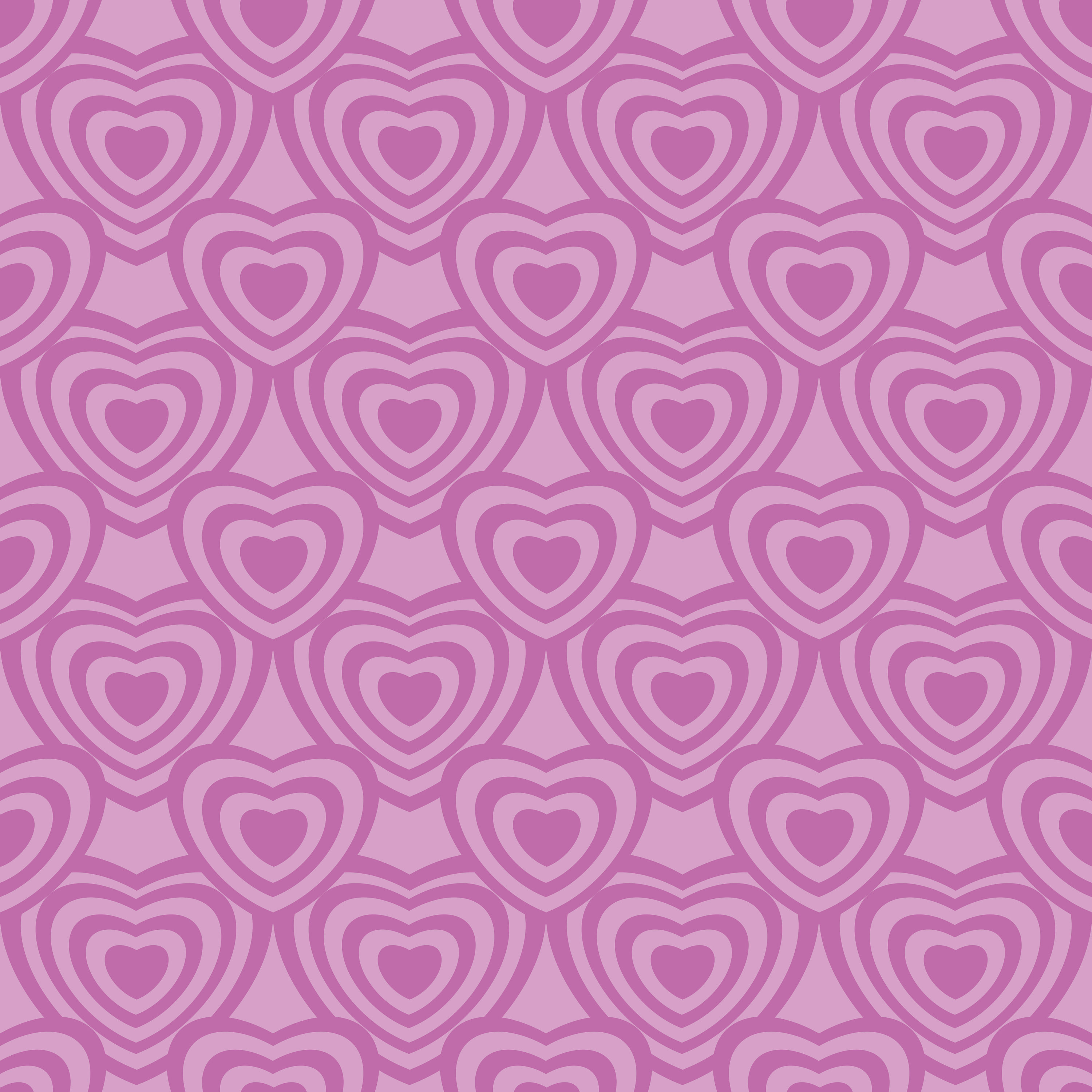 Y2k Heart 2000s Trend Pink Valentines Hearts Seamless Repeat