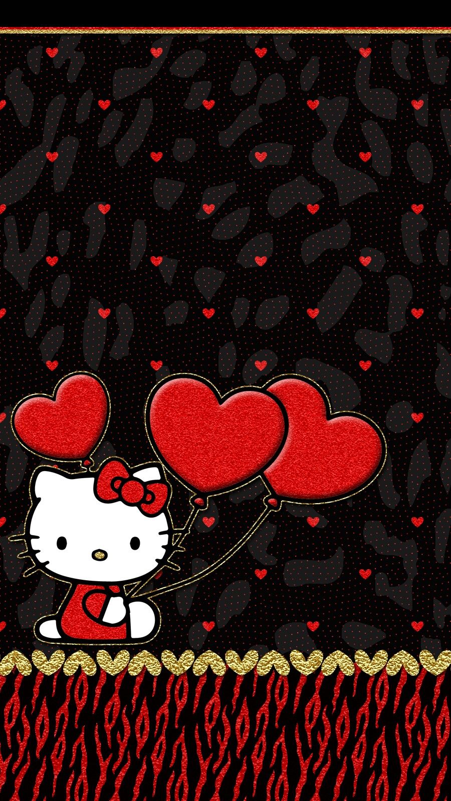 iPhone Wall: Valentine's Day tjn. Hello kitty background, Hello kitty picture, Hello kitty art