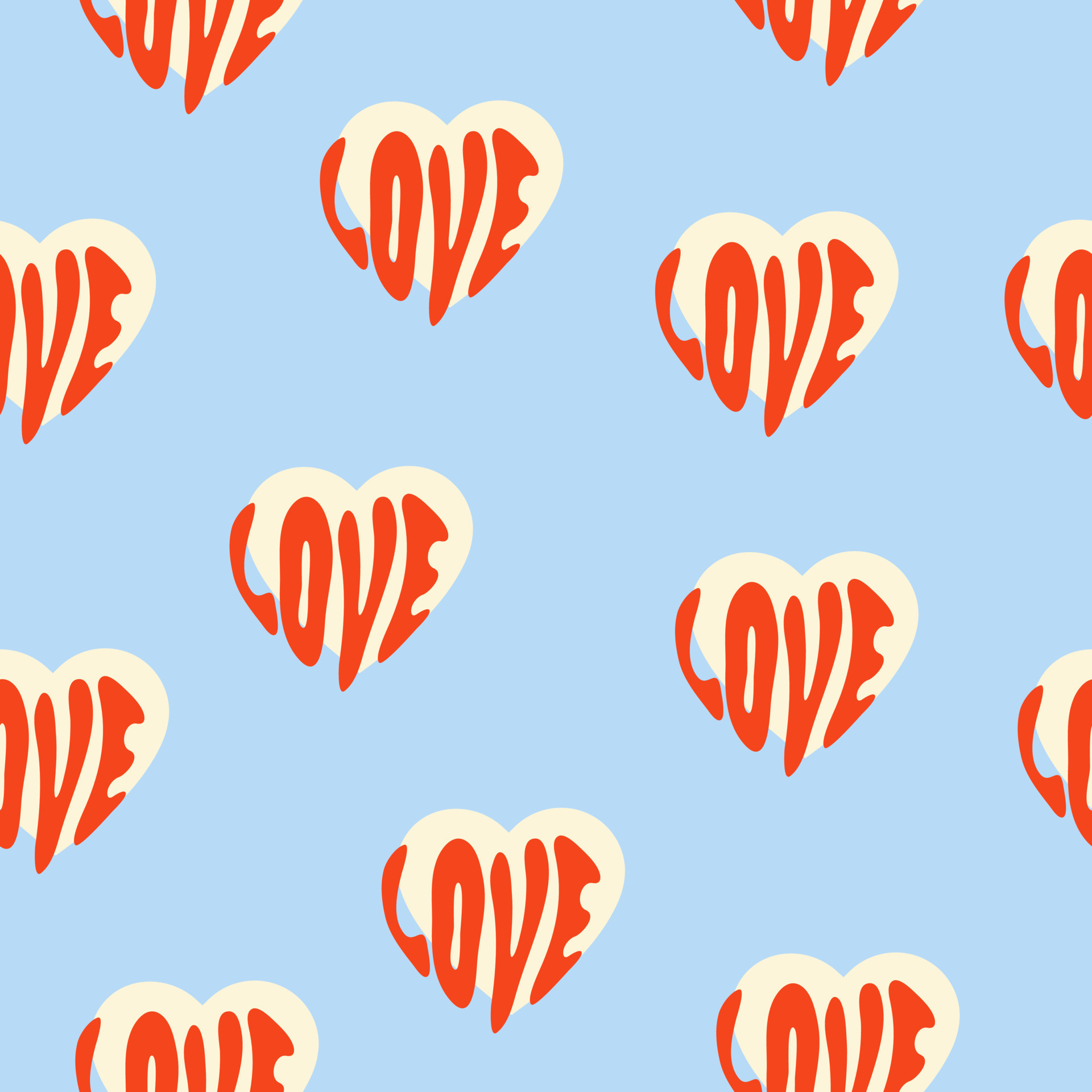 Vector retro seamless pattern with