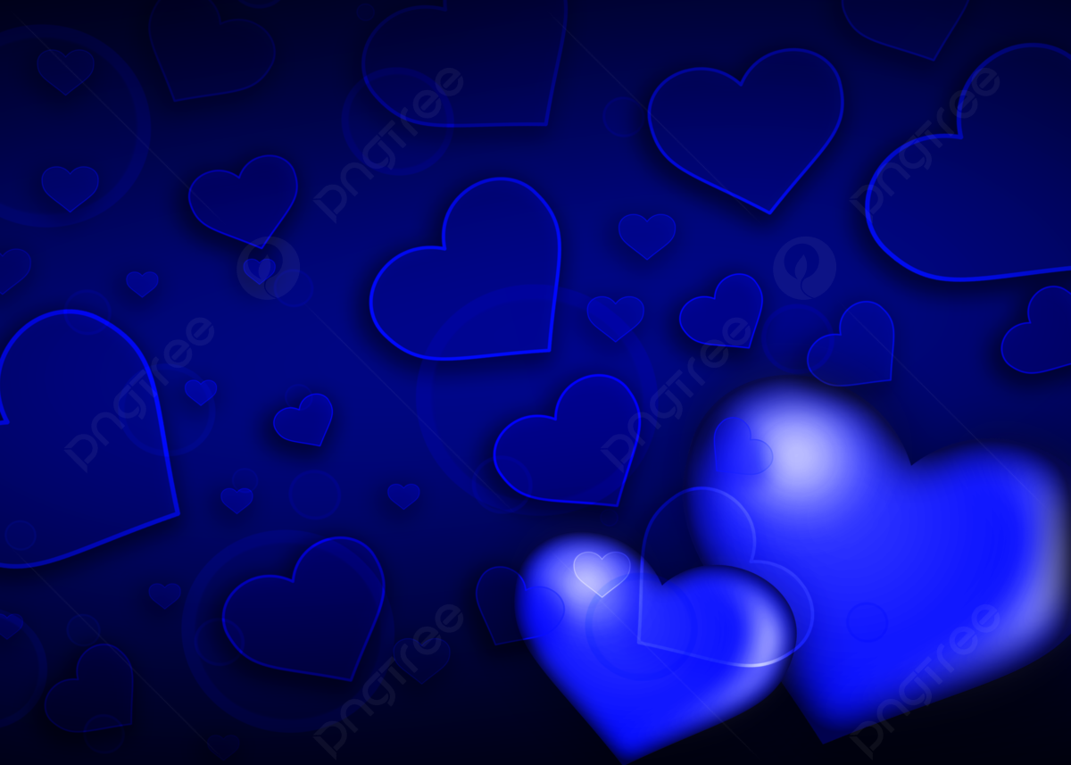 Beautiful Blue Hearts Background For Valentine S Day, Love Forever, I Love You, Youre Mine Background Image for Free Download