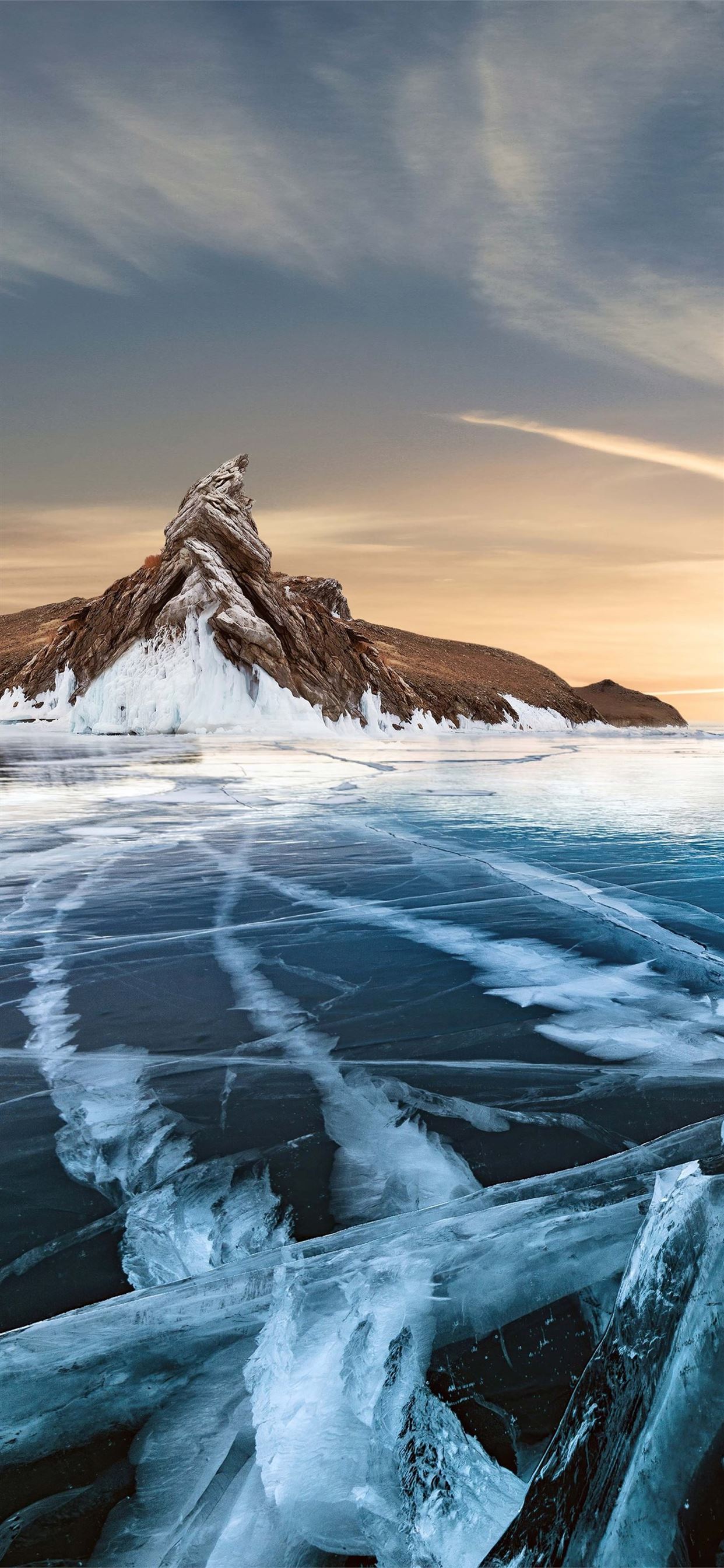 frozen lake 8k iPhone 11 Wallpaper Free Download