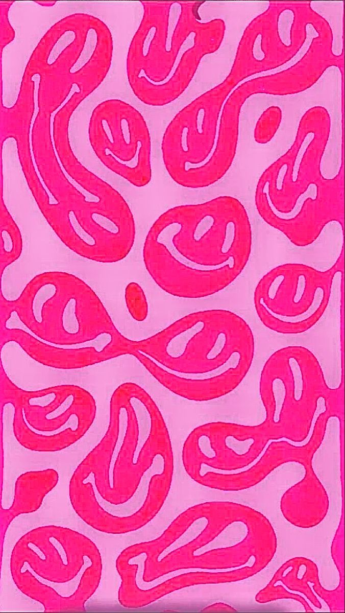 Pink smiley faces wallpaper. Hot pink wallpaper, Phone wallpaper pink, Pink wallpaper background
