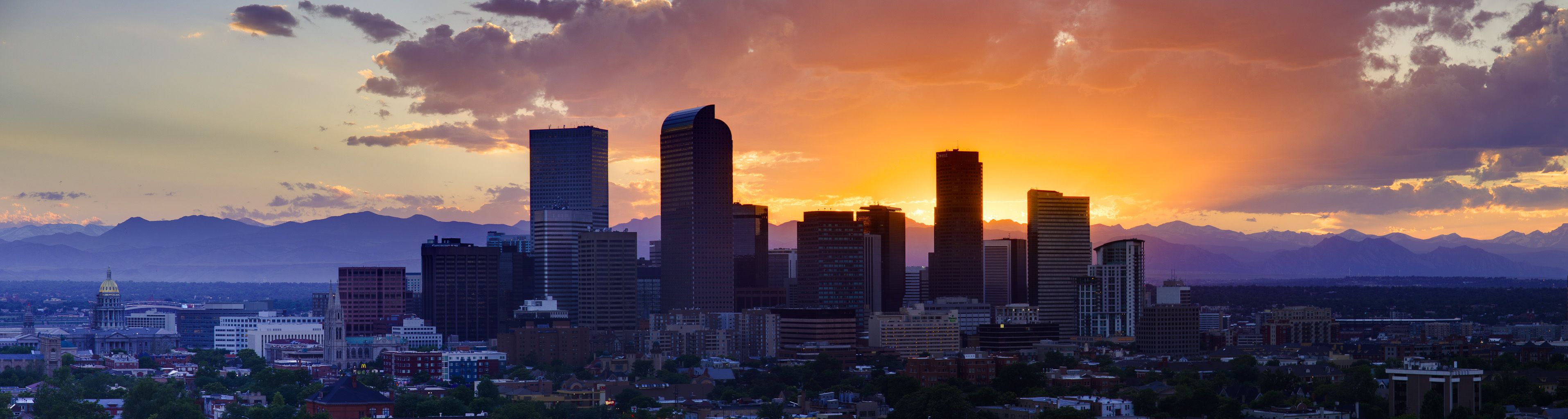 Denver Coloardo downtown. Beautiful sunset picture, Sunset picture, Denver skyline