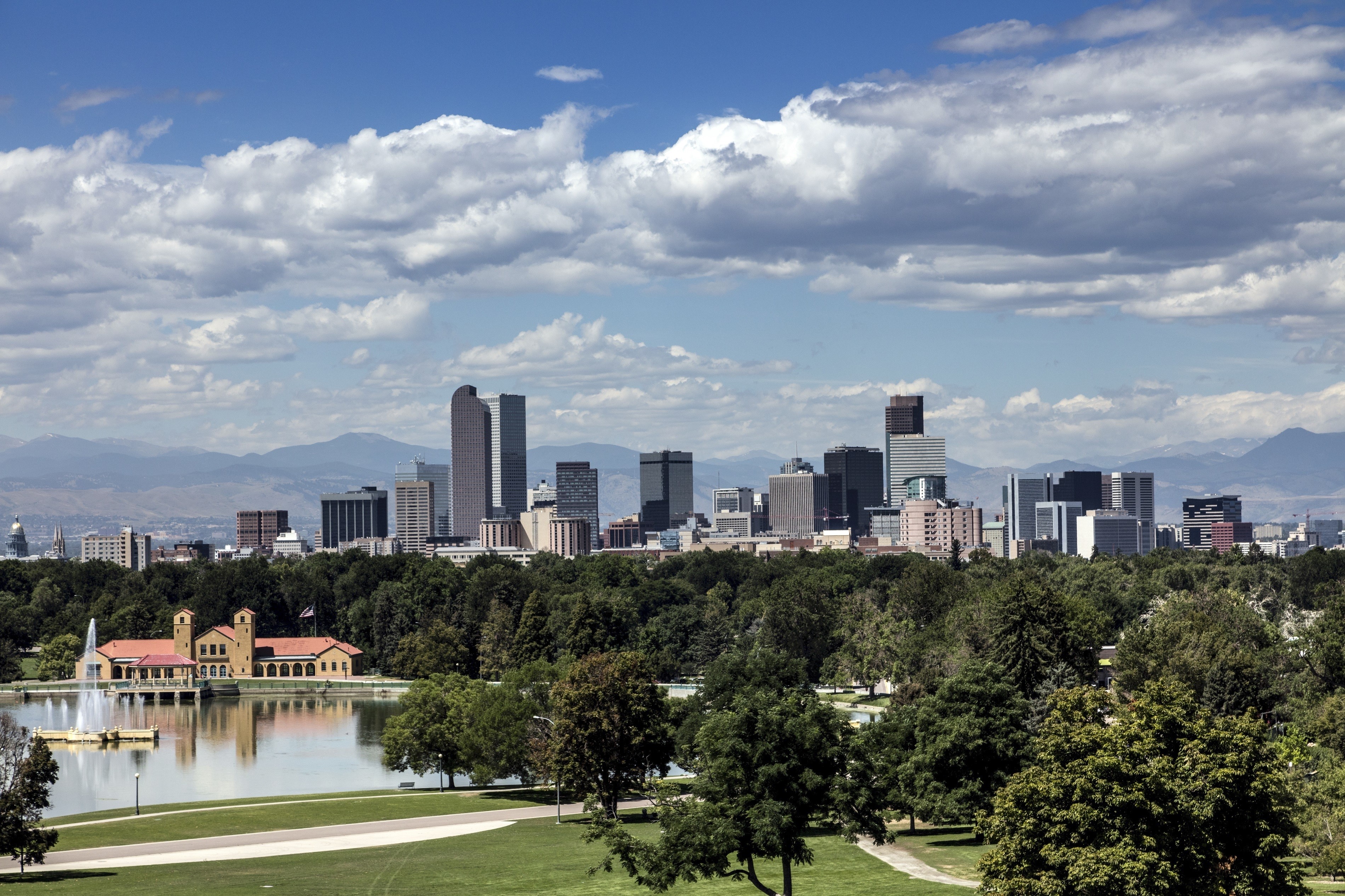 Denver, Colorado, USA, Skyscrapers, Trees Gallery HD Wallpaper