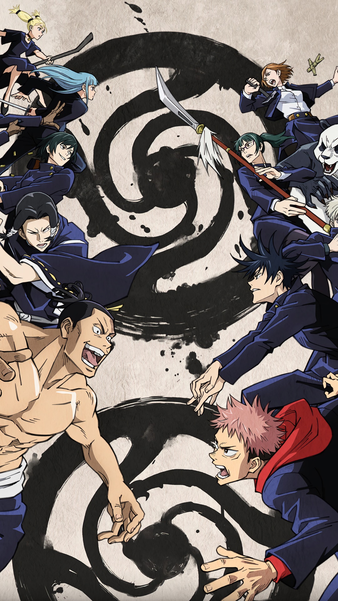 Jujutsu Kaisen, Aoi Todo, Yuji Itadori, Anime Gallery HD Wallpaper