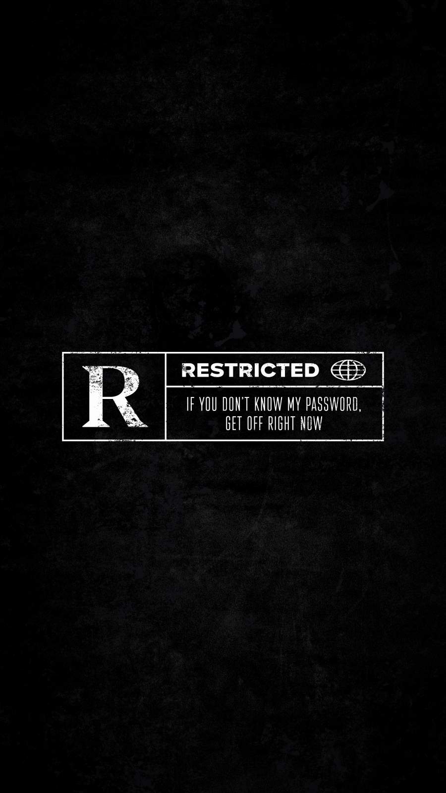 Restricted Access Wallpaper, iPhone Wallpaper