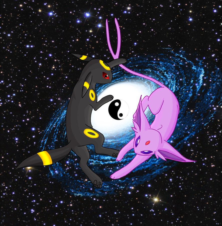 Umbreon and Espeon Yin Yang. Umbreon and espeon, Umbreon, Pokemon eevee