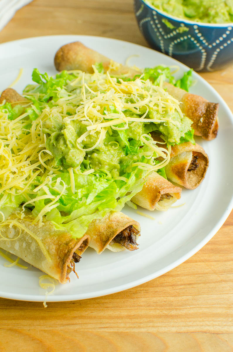 Easy Shredded Beef Taquitos Recipe -Life's Ambrosia