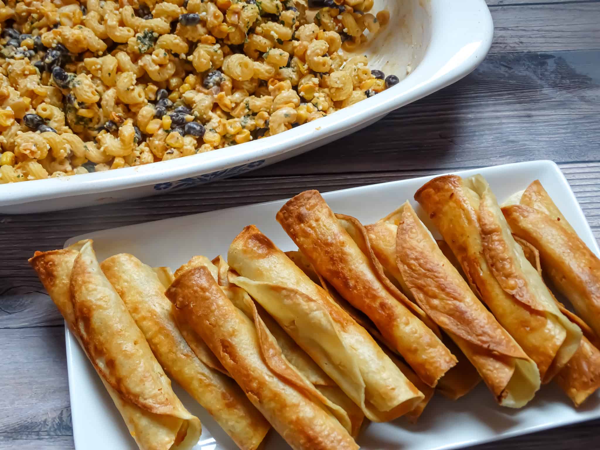 Easy Chicken Taquitos Recipe Ingredients and Pan Fried in Olive Oil