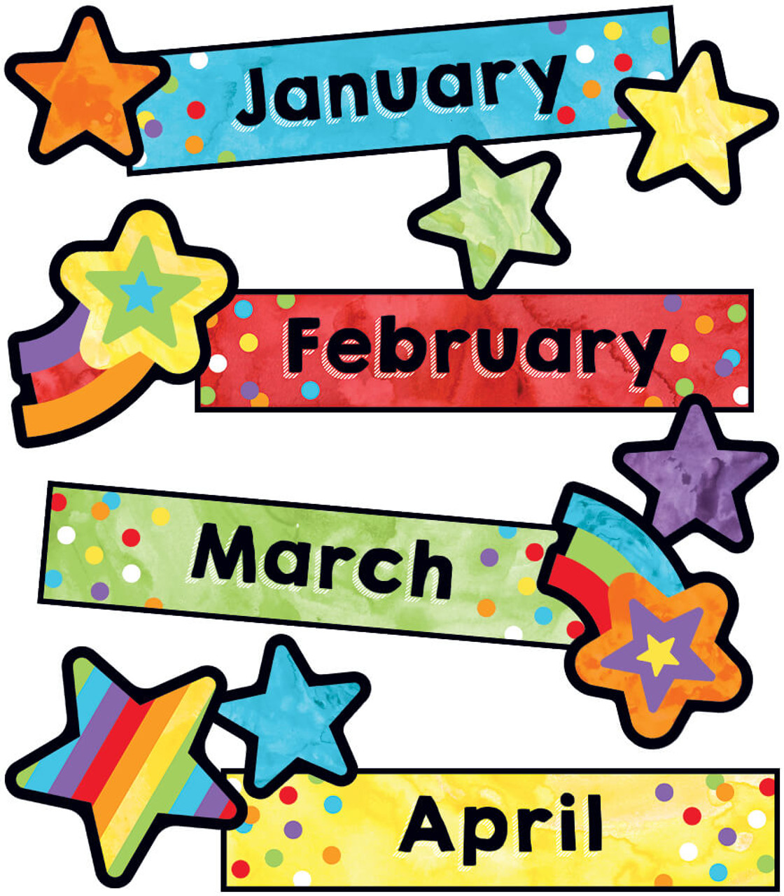 Celebrate Learning Months of the Year Mini Bulletin Board Set