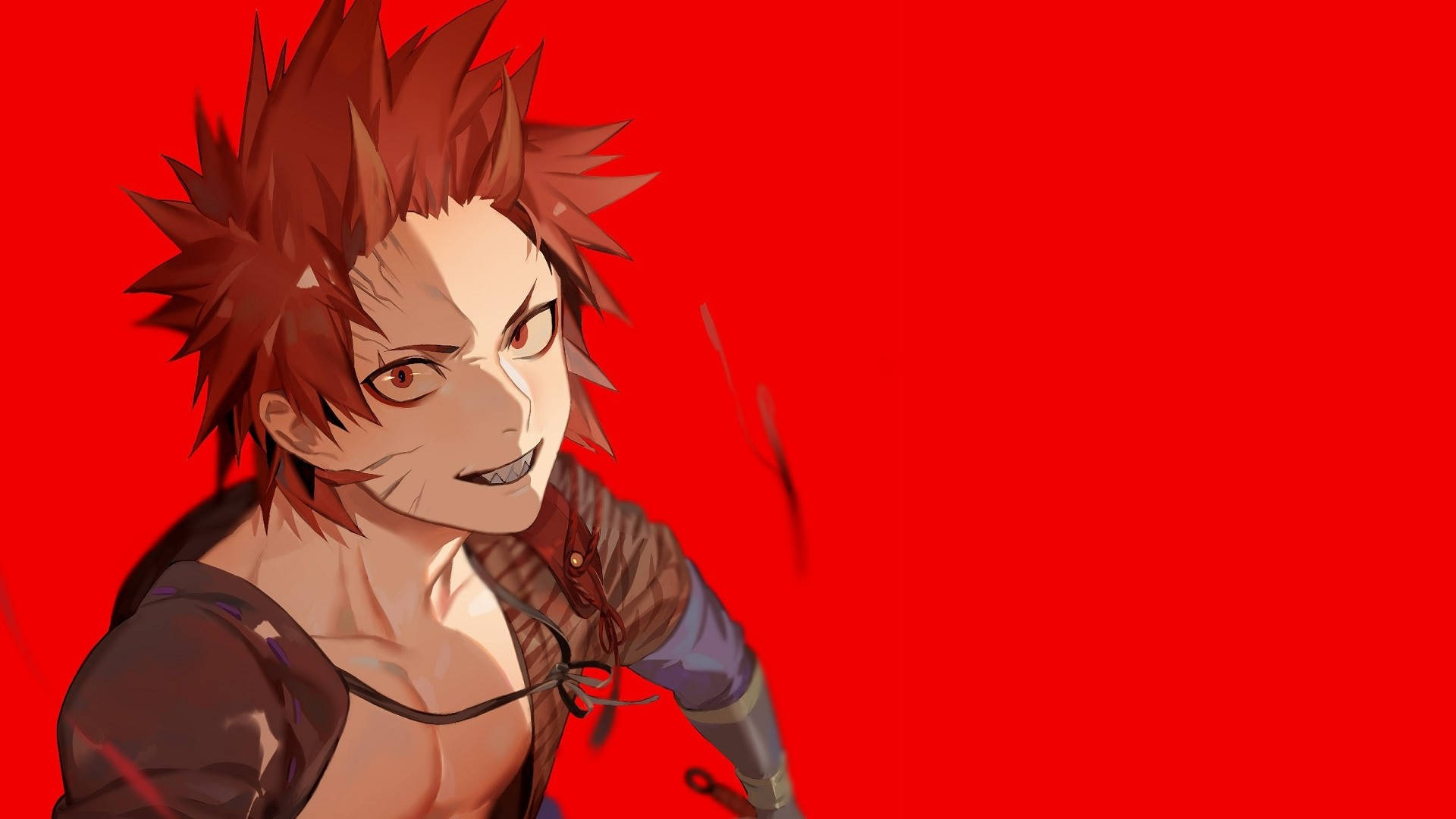 Download Eijiro Kirishima In Red Wallpaper
