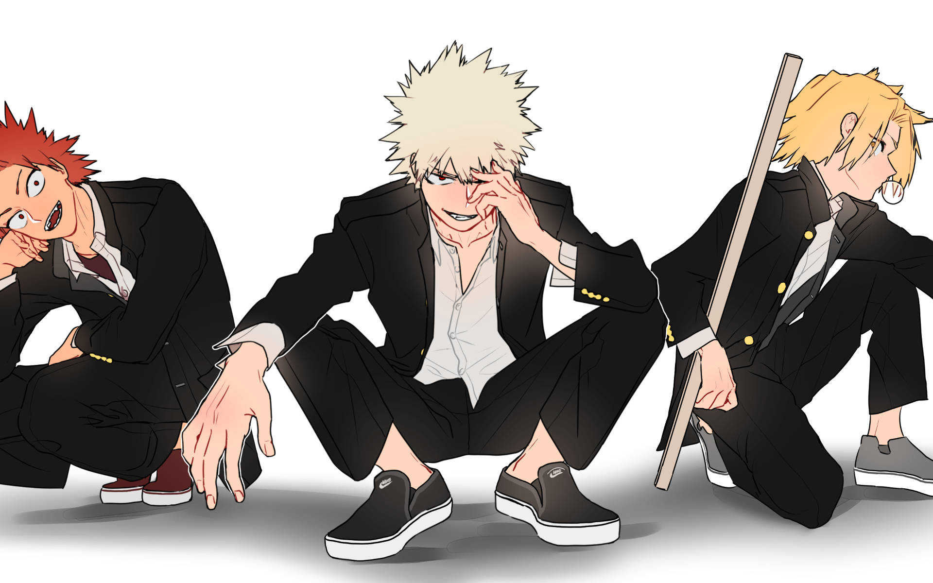 Download Fan Art Eijiro Kirishima And Friends Wallpaper