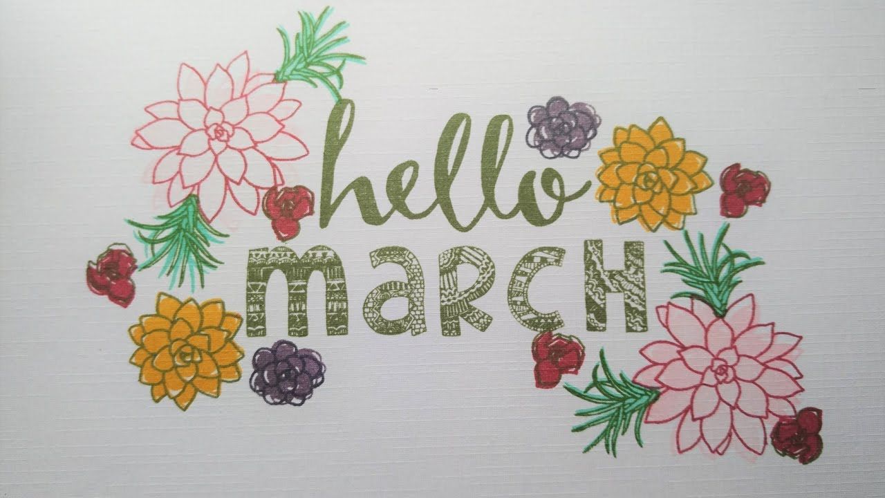 Download Hello March White And Pink Flowers Wallpaper  Wallpaperscom