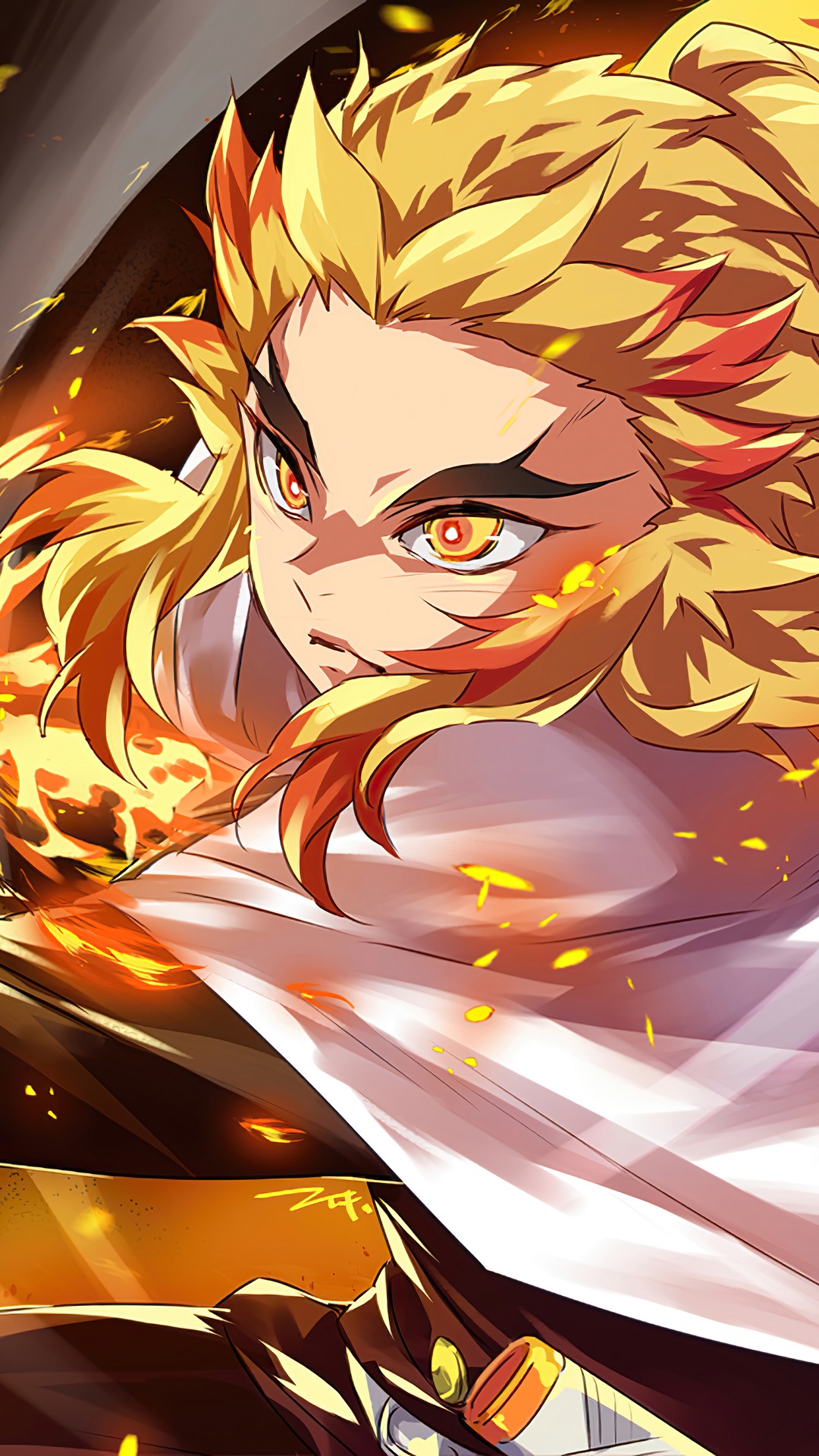 Kyojuro Rengoku, Hashira, The Pillars, Flame, Demon Slayer Kimetsu no Yaiba, Anime Gallery HD Wallpaper