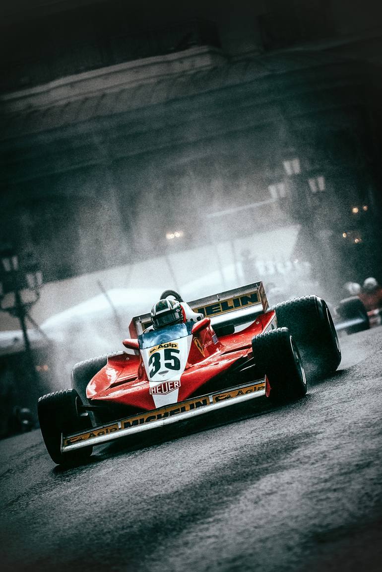 Ferrari F1 in the rain Edition 1 of 5 Photography by Loic Kernen. Saatchi Art Germany
