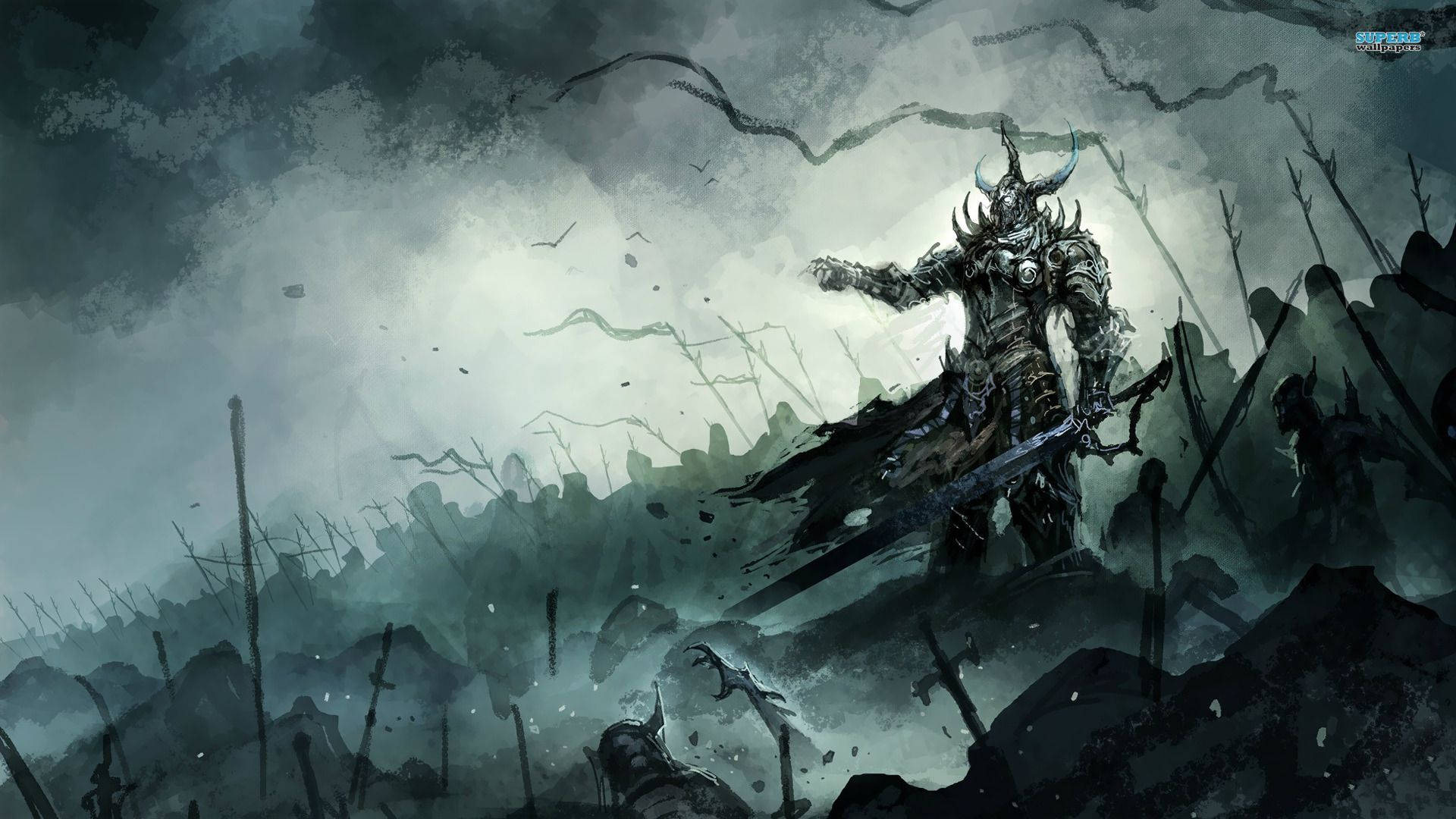 Download Epic Solo Warrior Poster Wallpaper