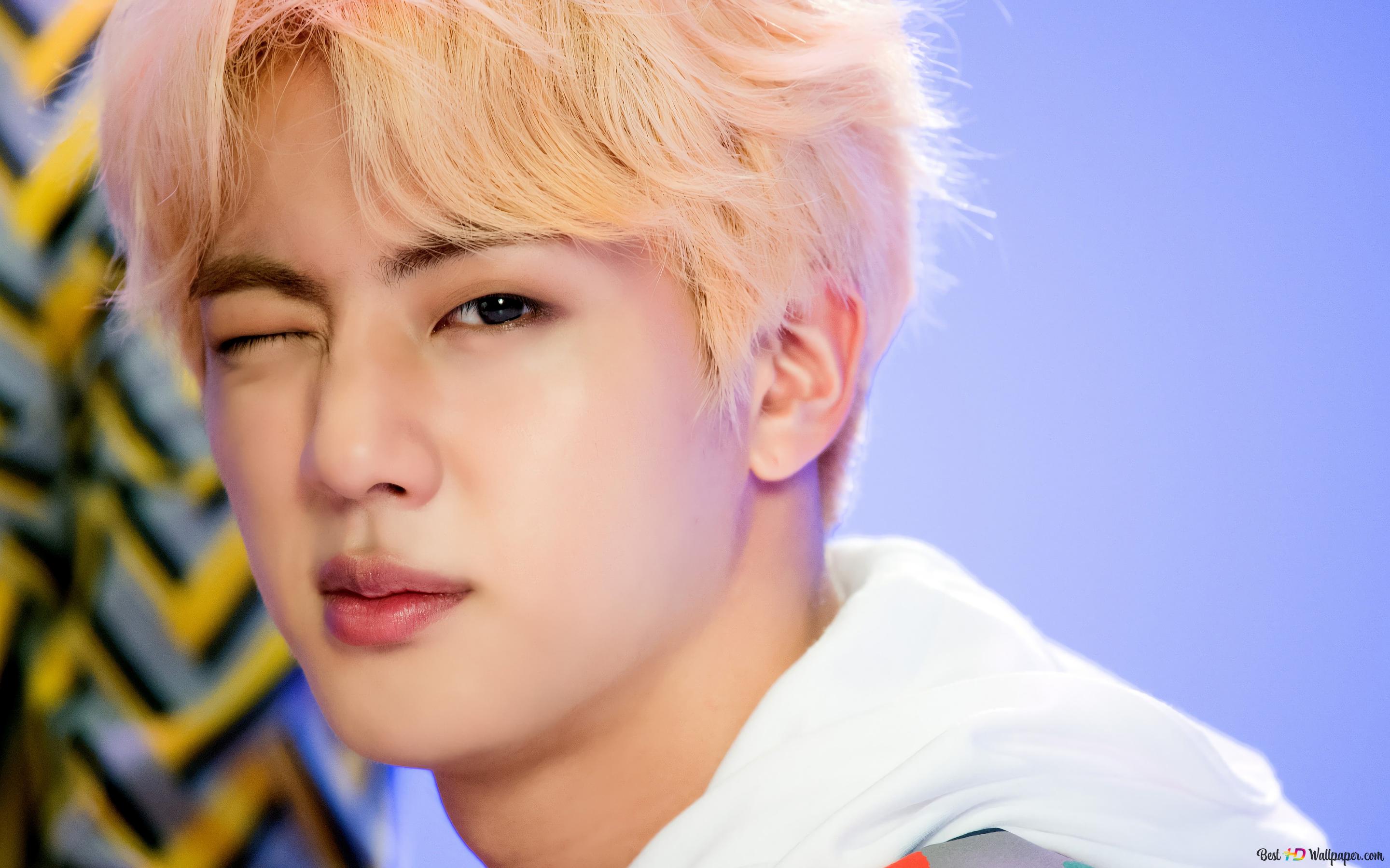 Jin From BTS (K Pop Band) 4K Wallpaper Download