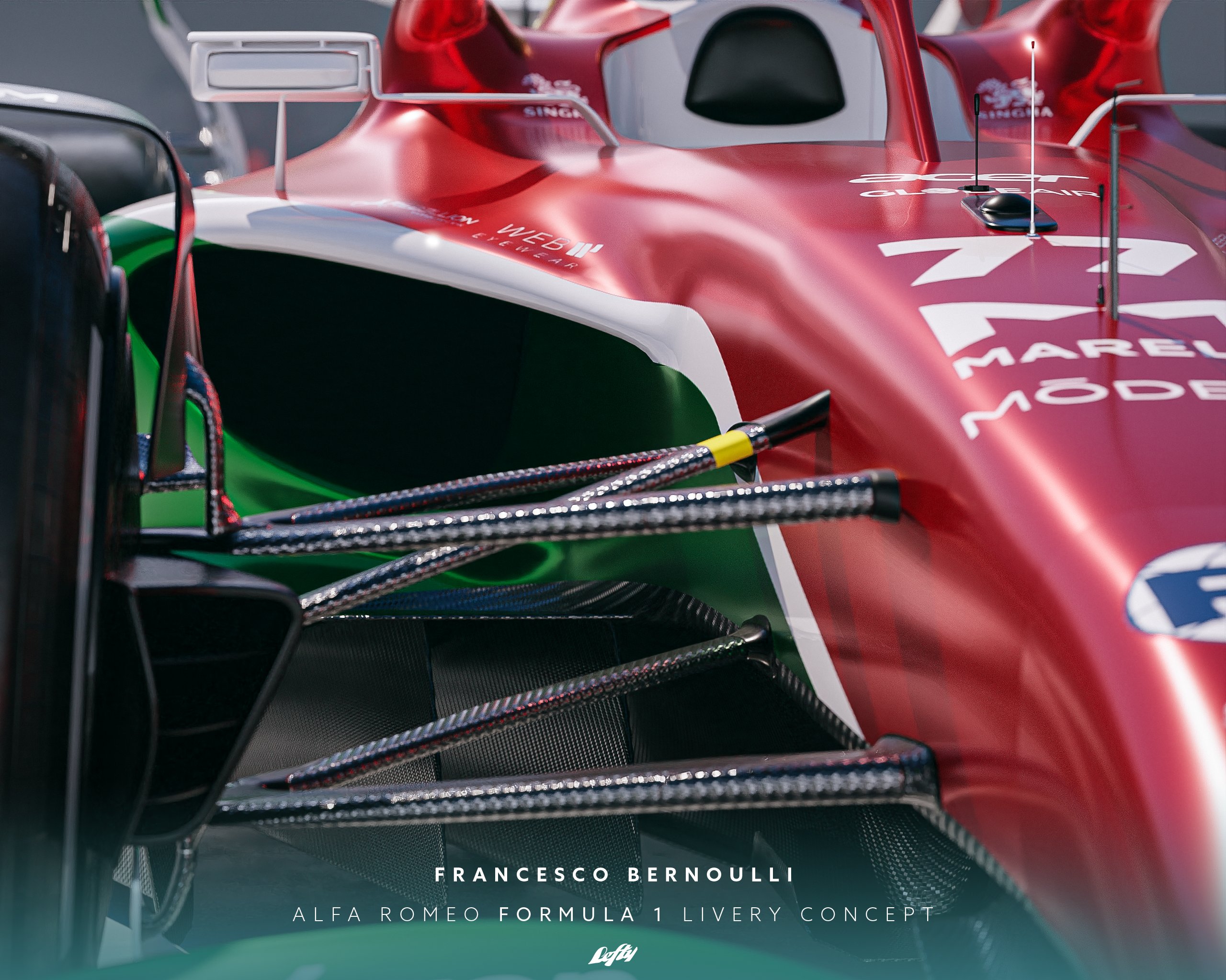 Lefty Bernoulli Alfa Romeo Livery Concept
