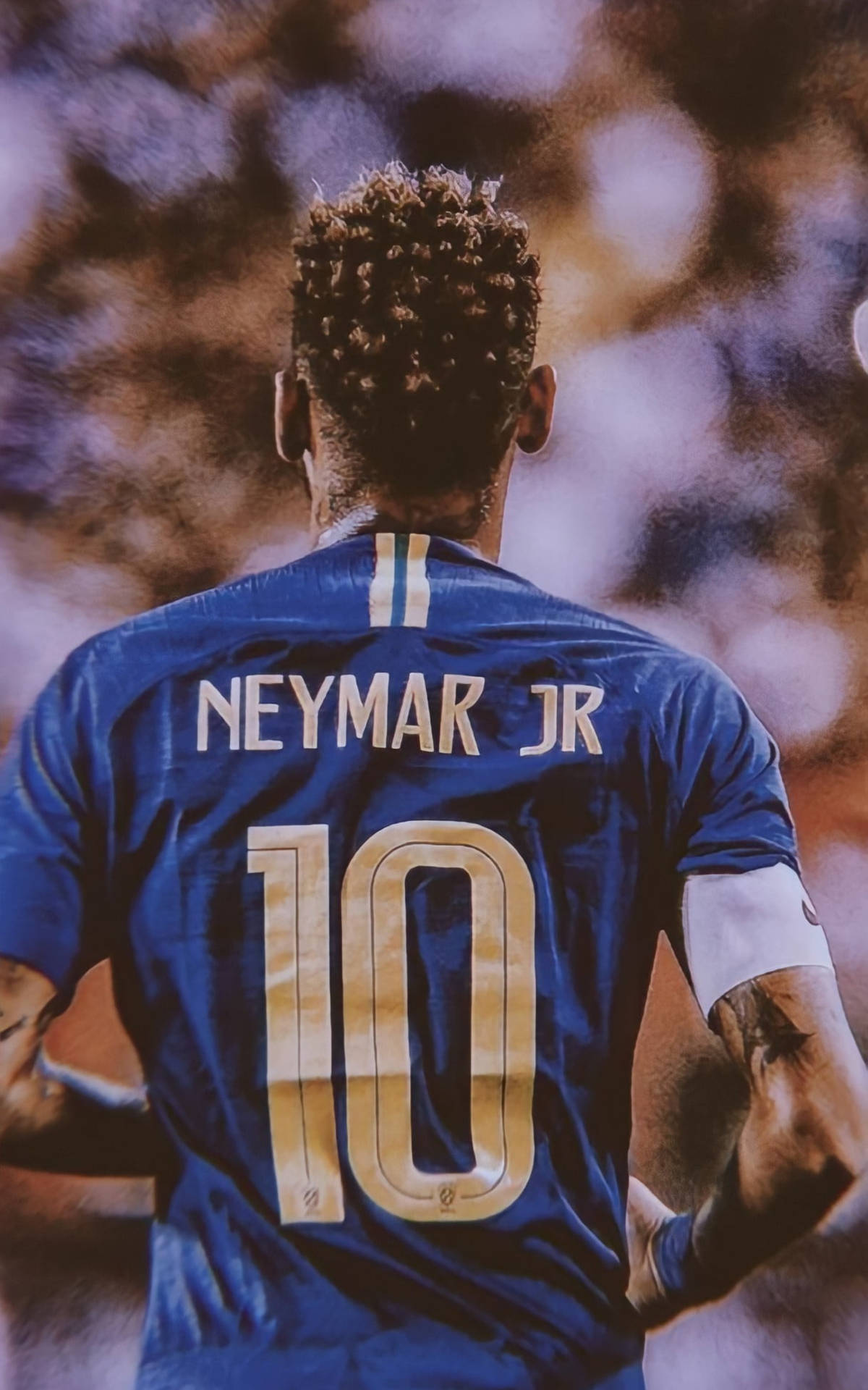 Download Neymar Jr Facing The Crowd Wallpaper