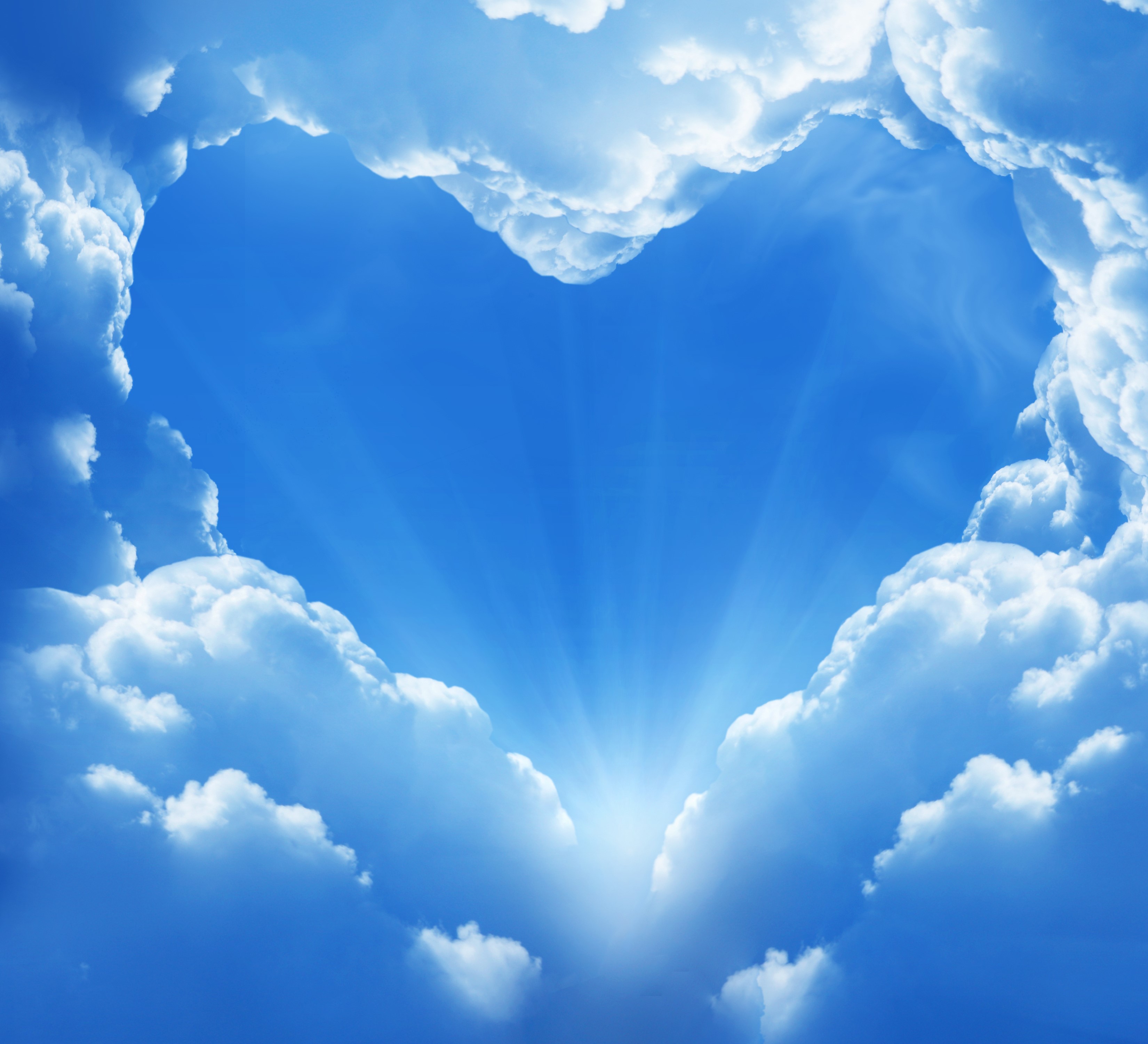Valentine's Day, Sky, Clouds, Heart Gallery HD Wallpaper