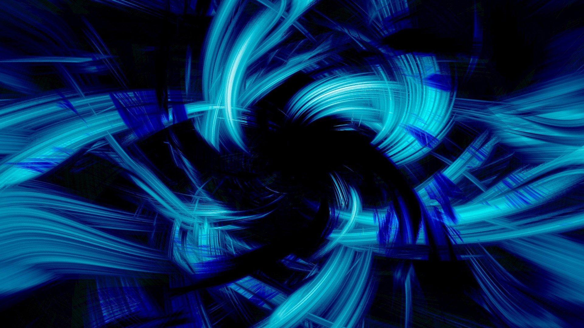 abstract Digital Art Blue