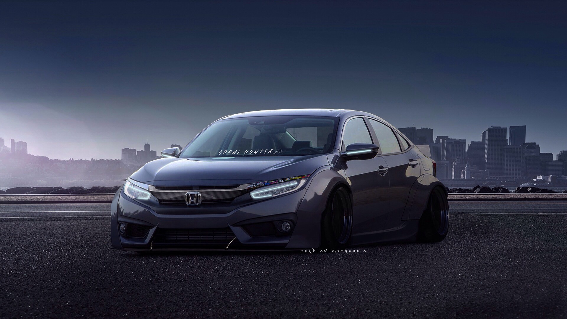 Honda civic turbo with widebody