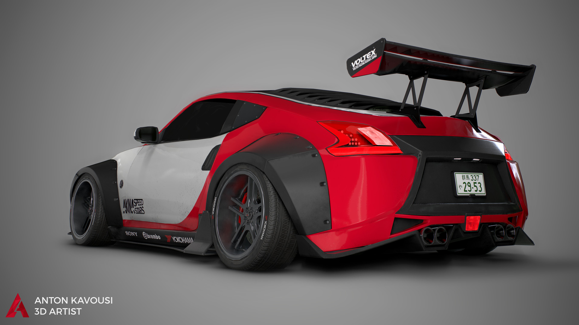 Desktop Wallpaper 2017 Nissan 370 Z Coupe Sports Car, Rear View, Art, HD Image, Picture, Background, Rsxgjf