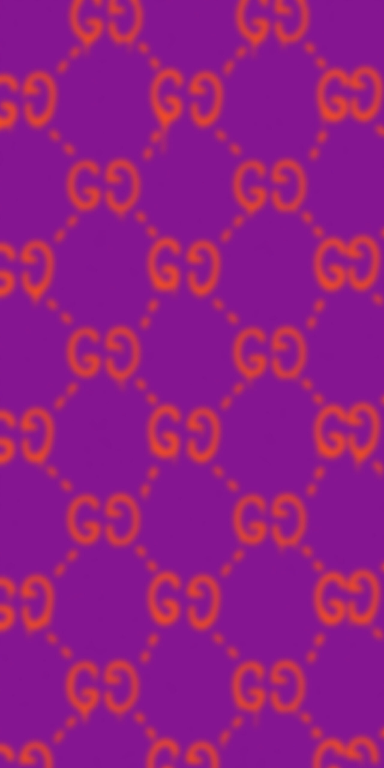 Gucci Ghost Pattern Purple Wallpaper