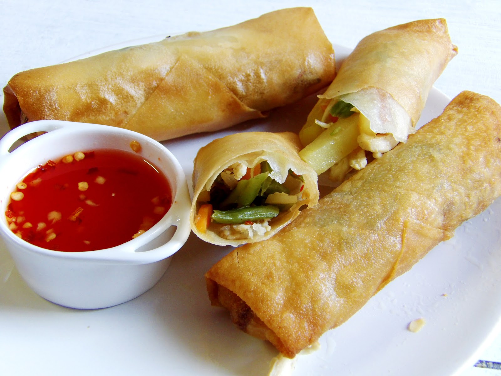 Chicken & Veggies Spring Rolls. Ramadan Recipes. Hungry for Goodies