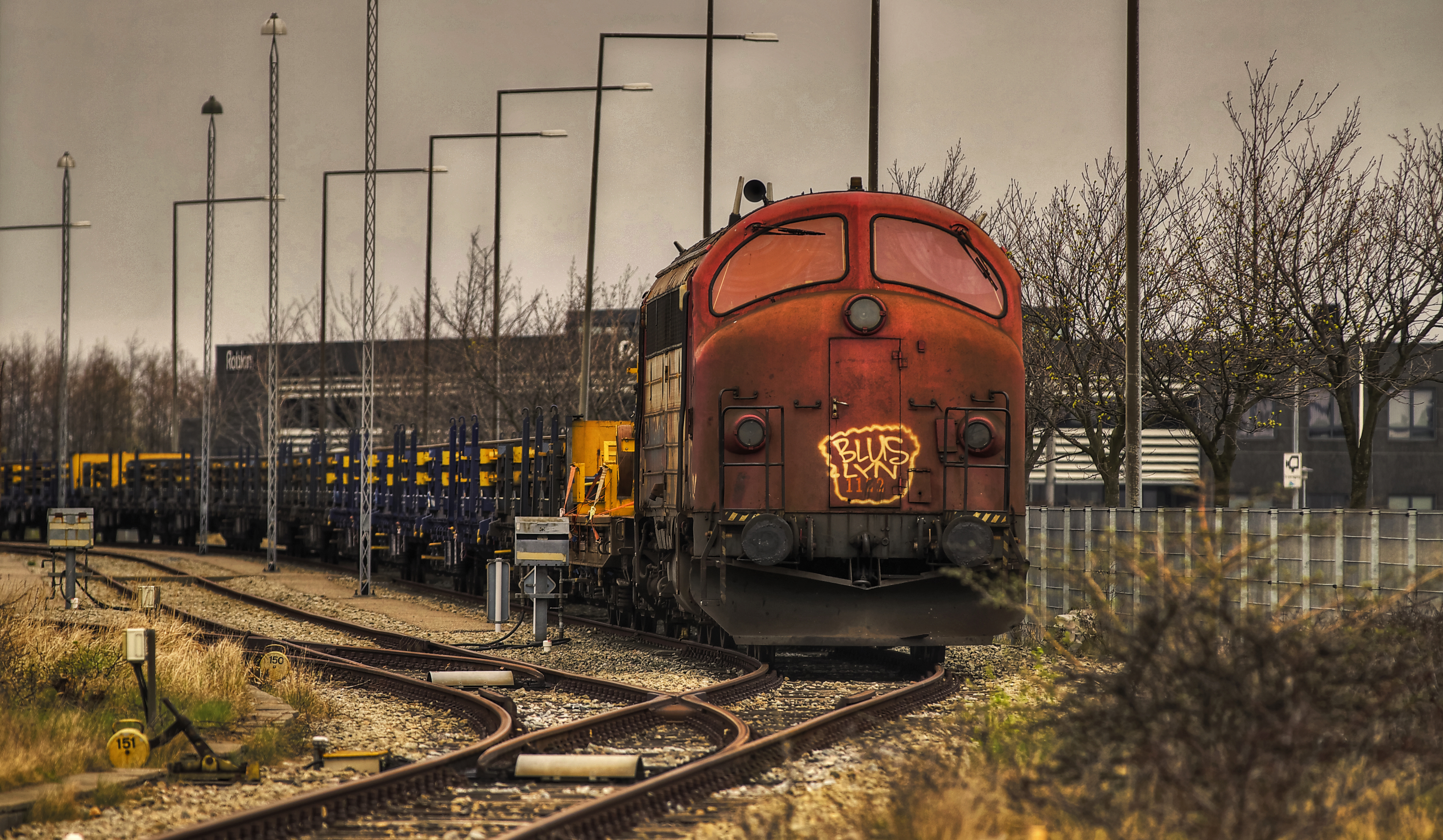 Wallpaper, train, Denmark, spring, locomotive, Trainspotting, nohab, mokastet 4576x2664